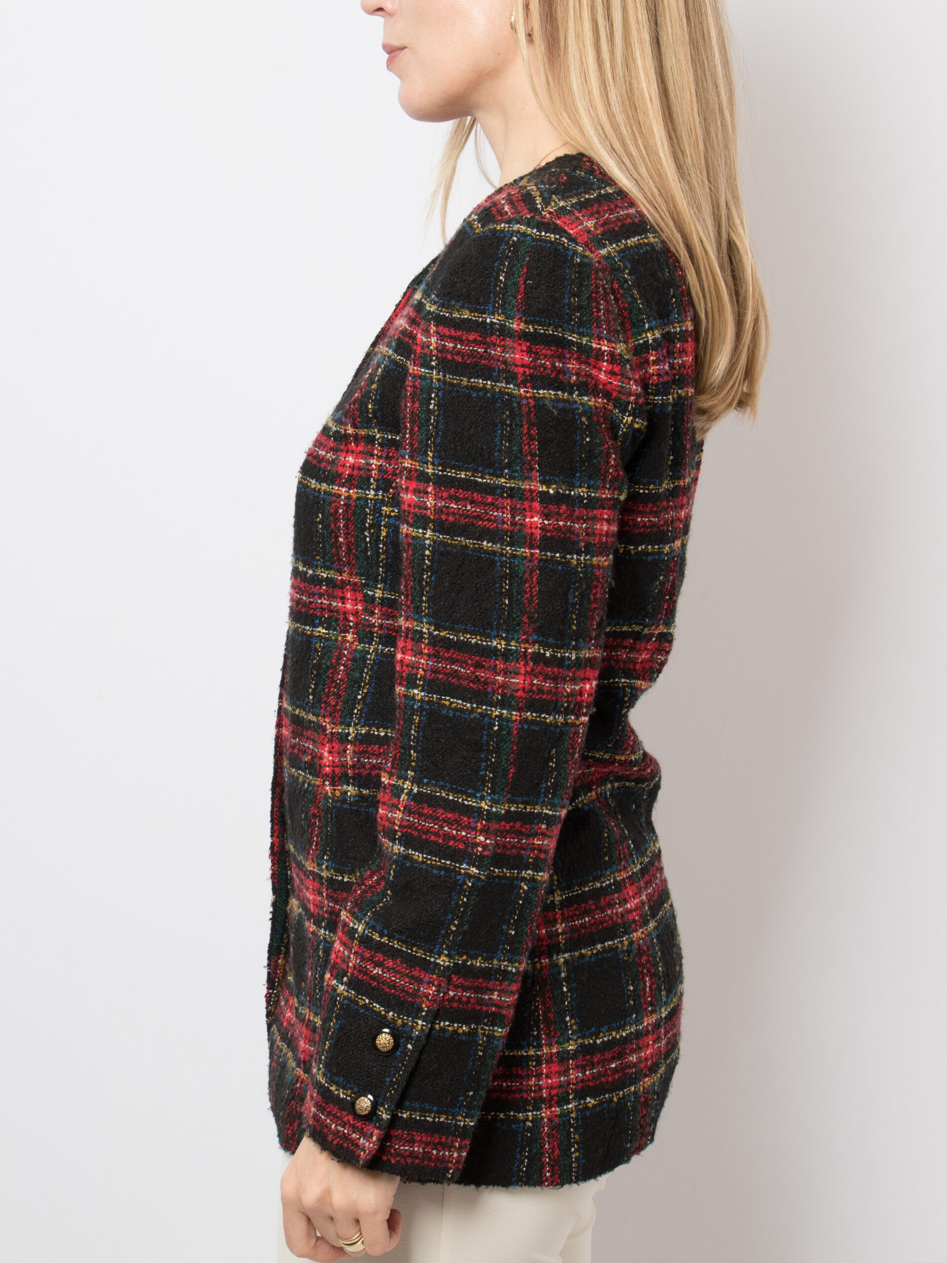 HERITAGE Vintage Tartan Bouclé Blazer HERITAGE Vintage Tartan Bouclé Blazer - Image 3