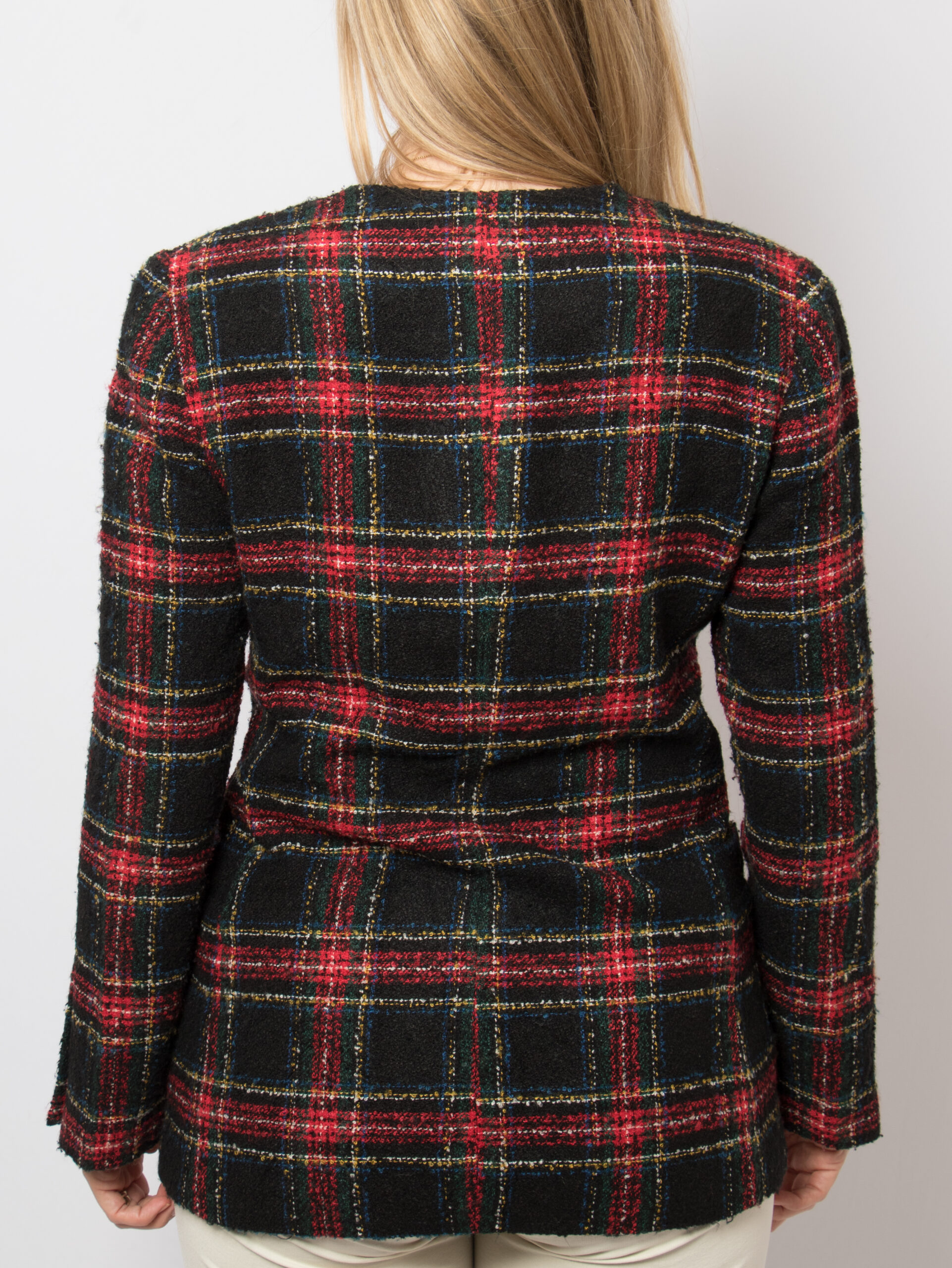 HERITAGE Vintage Tartan Bouclé Blazer HERITAGE Vintage Tartan Bouclé Blazer - Image 4