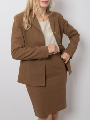 90s Y2K Marella Wool Blend Skirt Suit