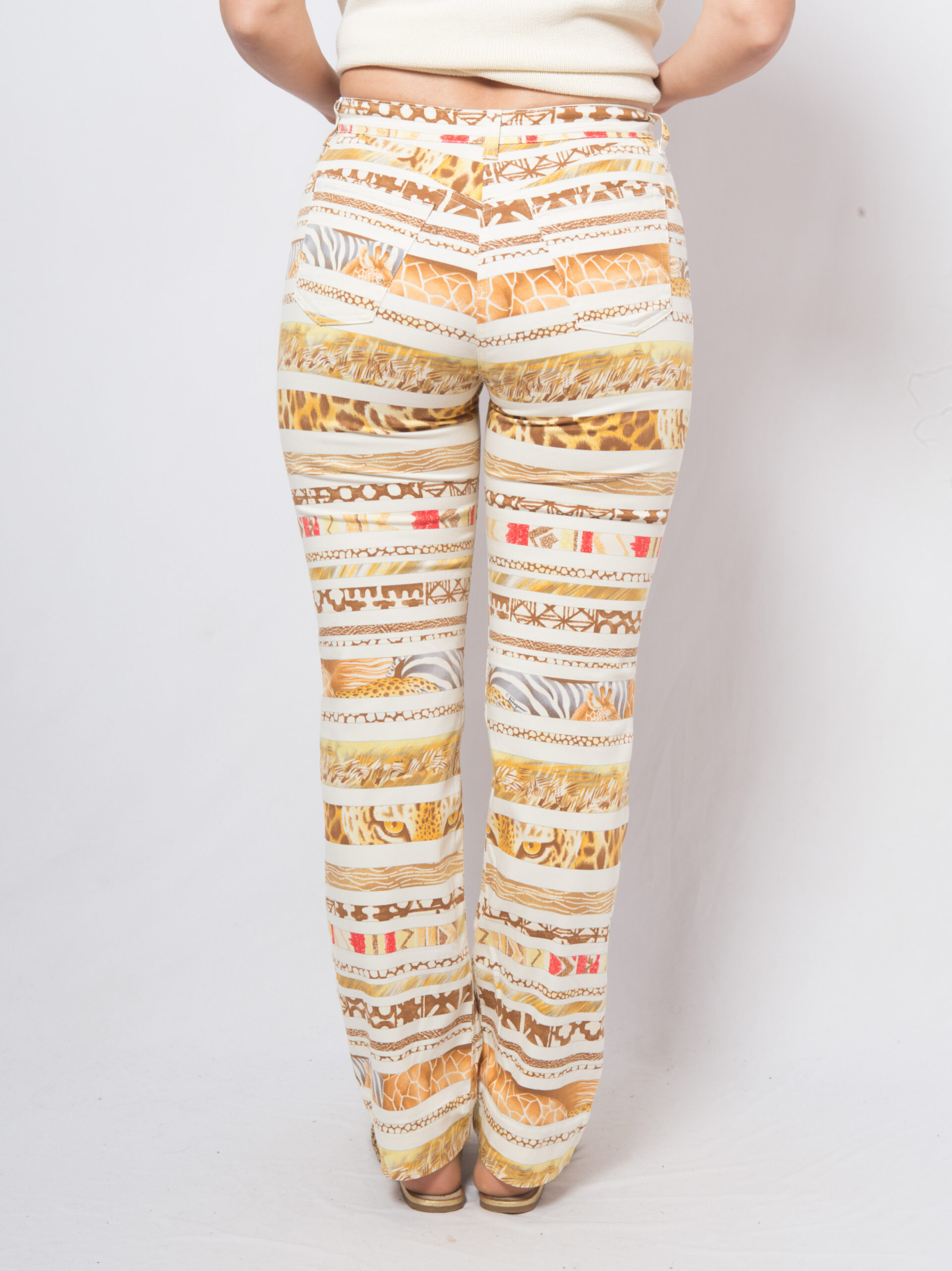 Salvatore Ferragamo Safari Animal Print Pants Salvatore Ferragamo Safari Animal Print Pants - Image 4