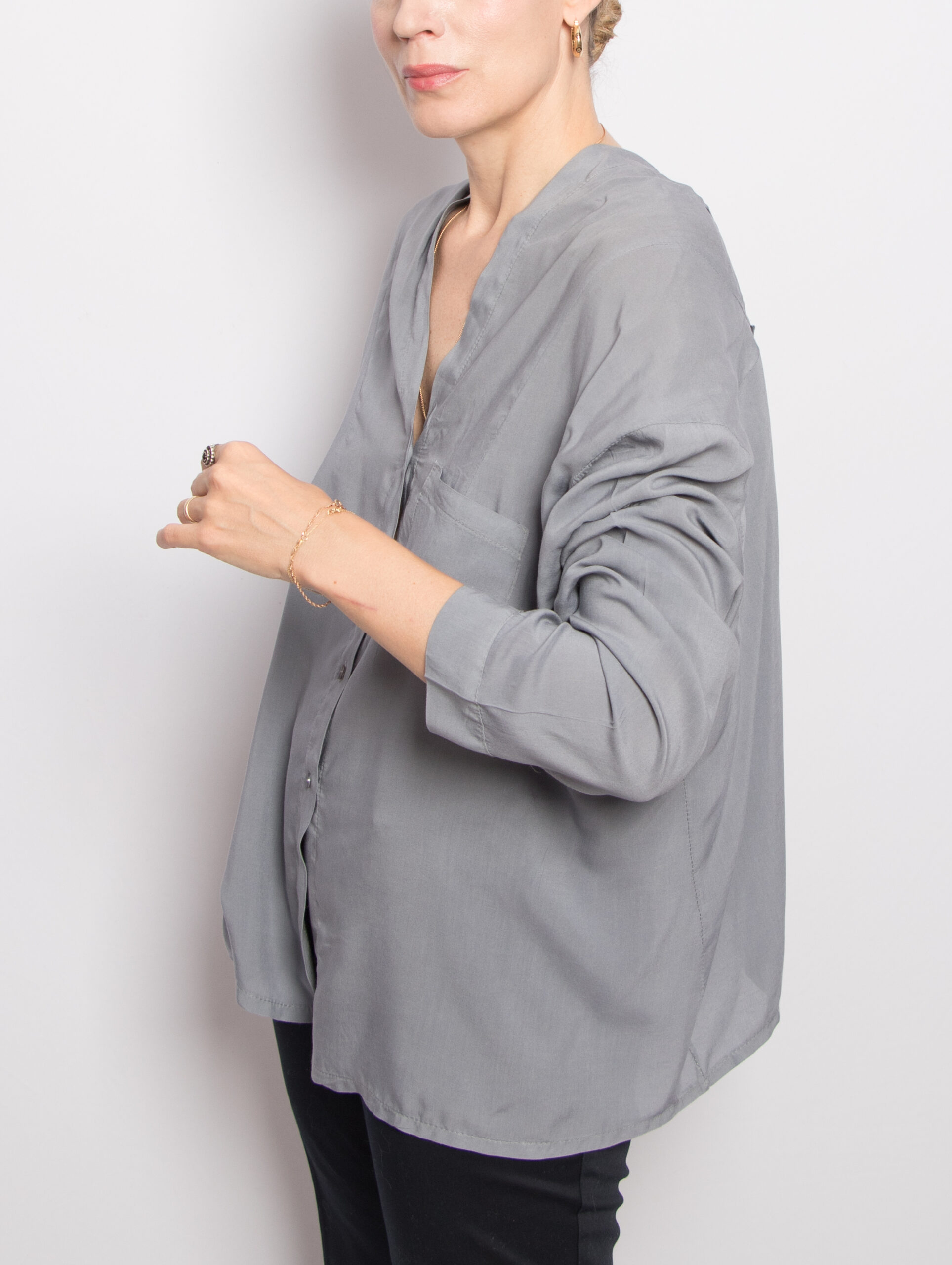 Vintage Oversized Asymmetrical Shirt Vintage Oversized Asymmetrical Shirt - Image 3