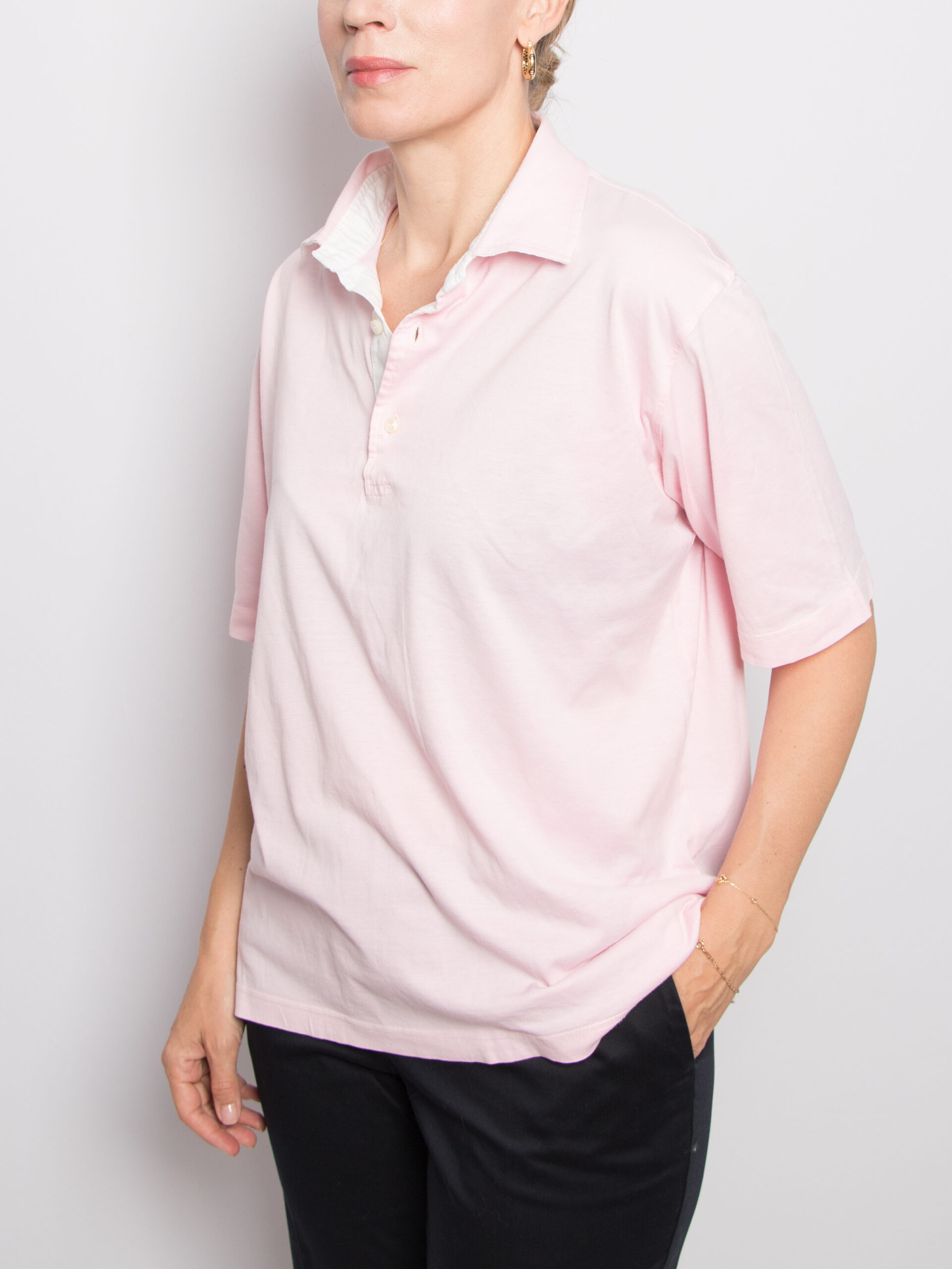 LORO PIANA Pink Polo Shirt LORO PIANA Pink Polo Shirt - Image 2