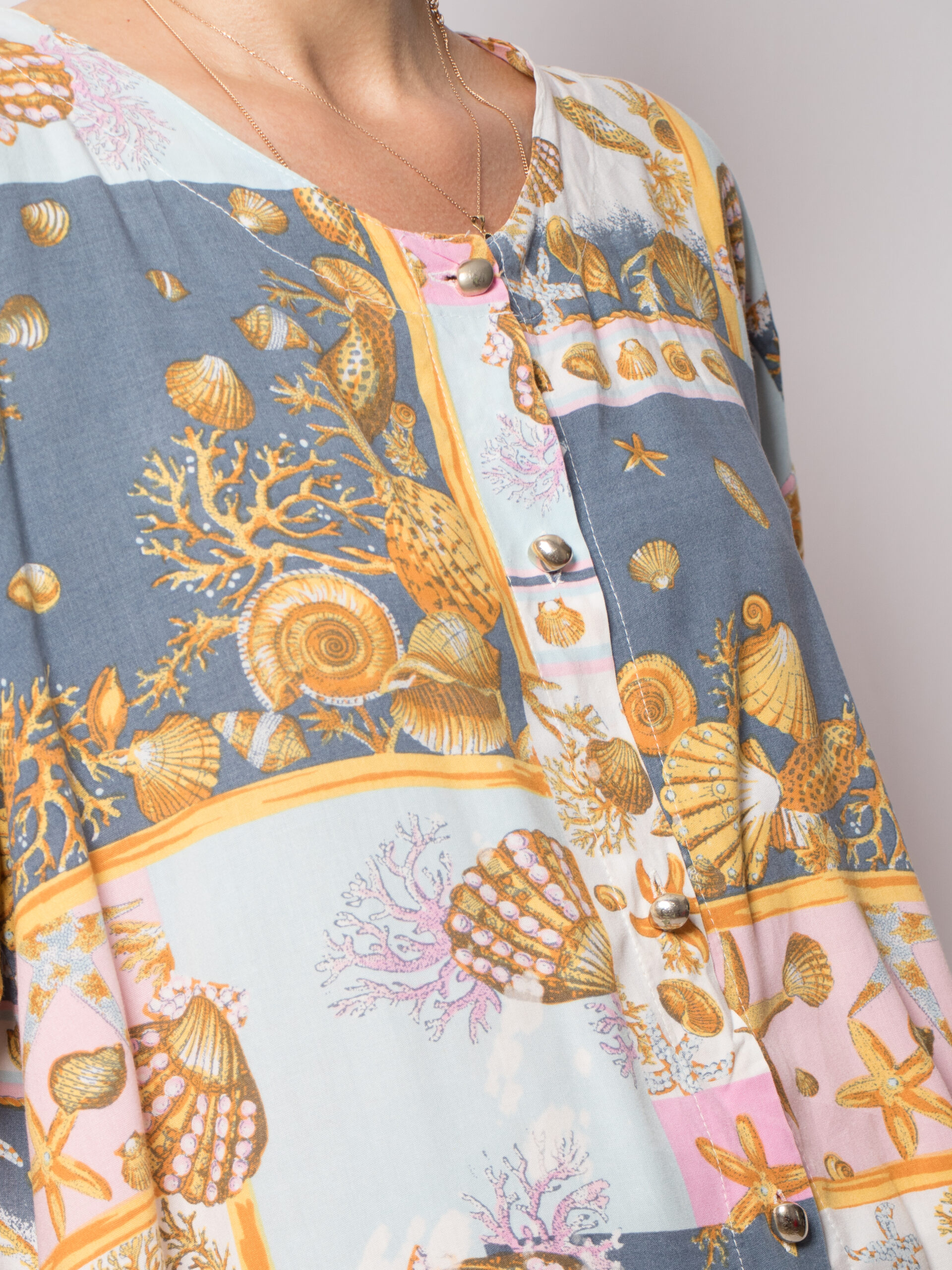 90s Underwater Print Oversized Shirt 90s Underwater Print Oversized Shirt - Image 2