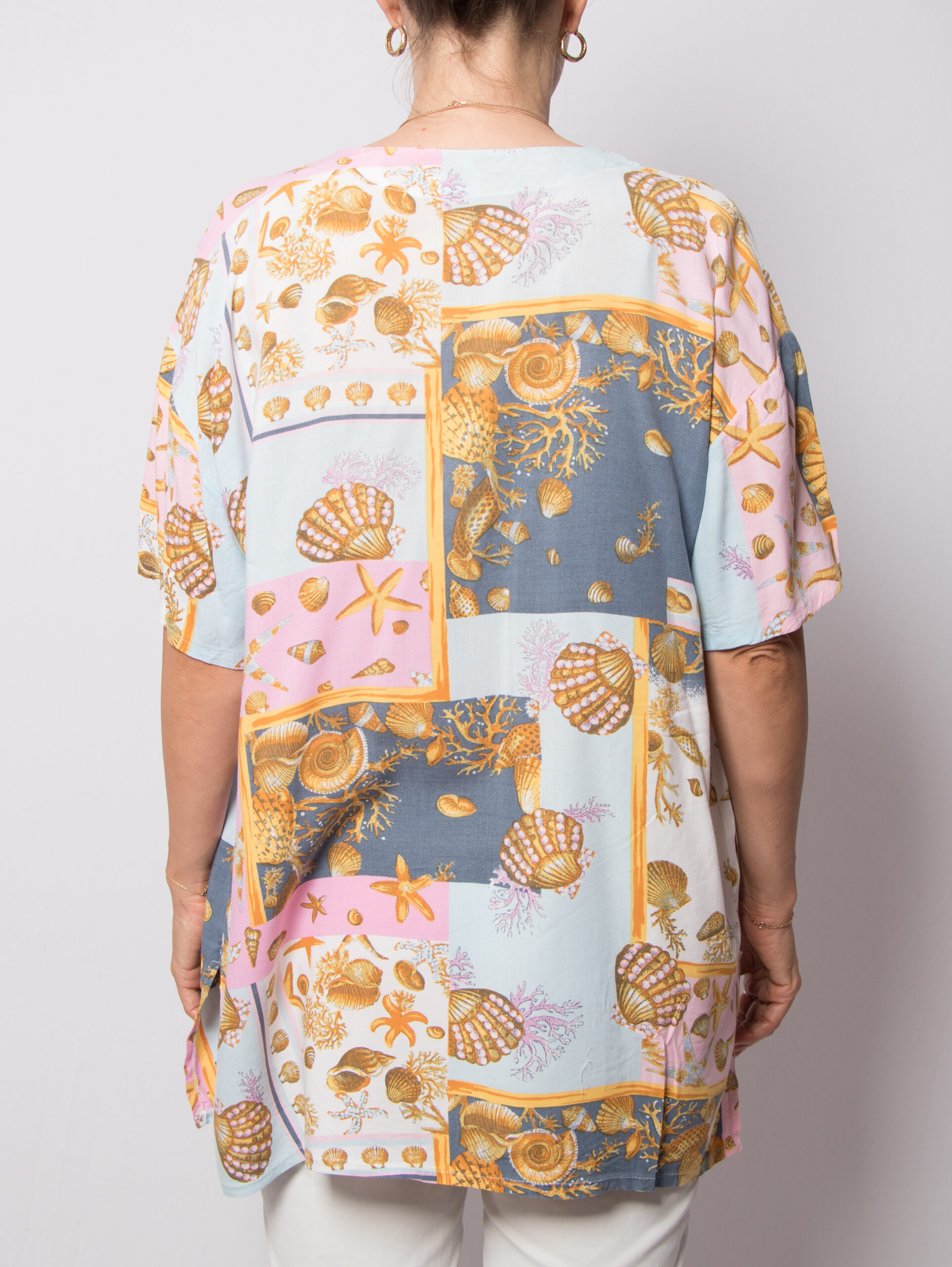 90s Underwater Print Oversized Shirt 90s Underwater Print Oversized Shirt - Image 3