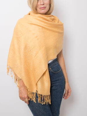 Vintage Pashmina Shawl Cashmere Silk