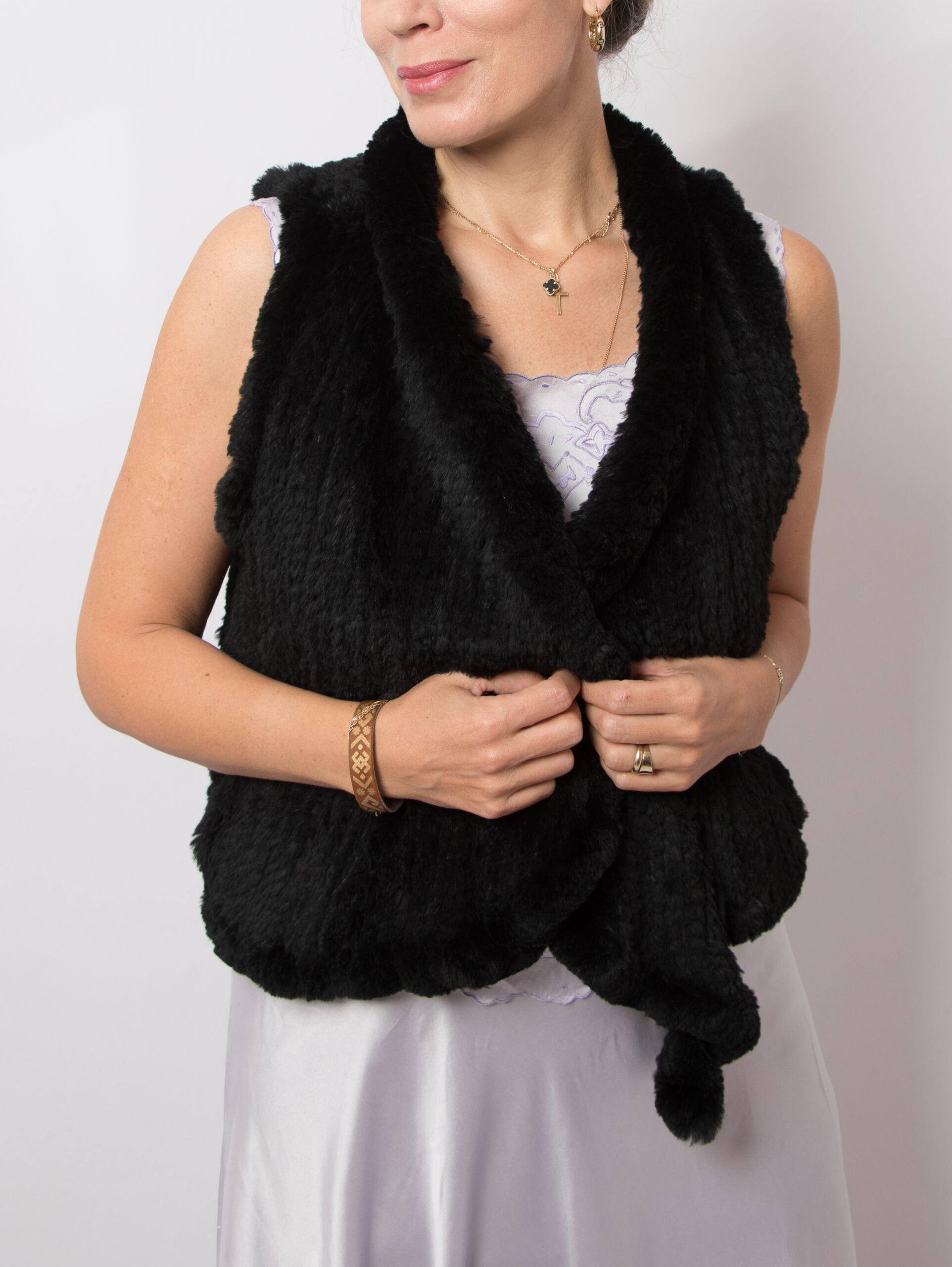 Rabbit Fur Vest Rabbit Fur Vest - Image 2