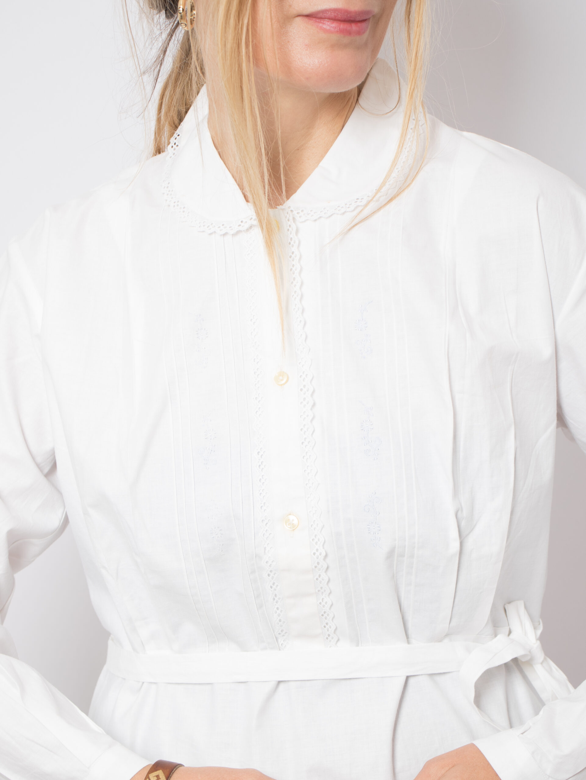 Vintage White Cotton Nightgown Vintage White Cotton Nightgown - Image 6