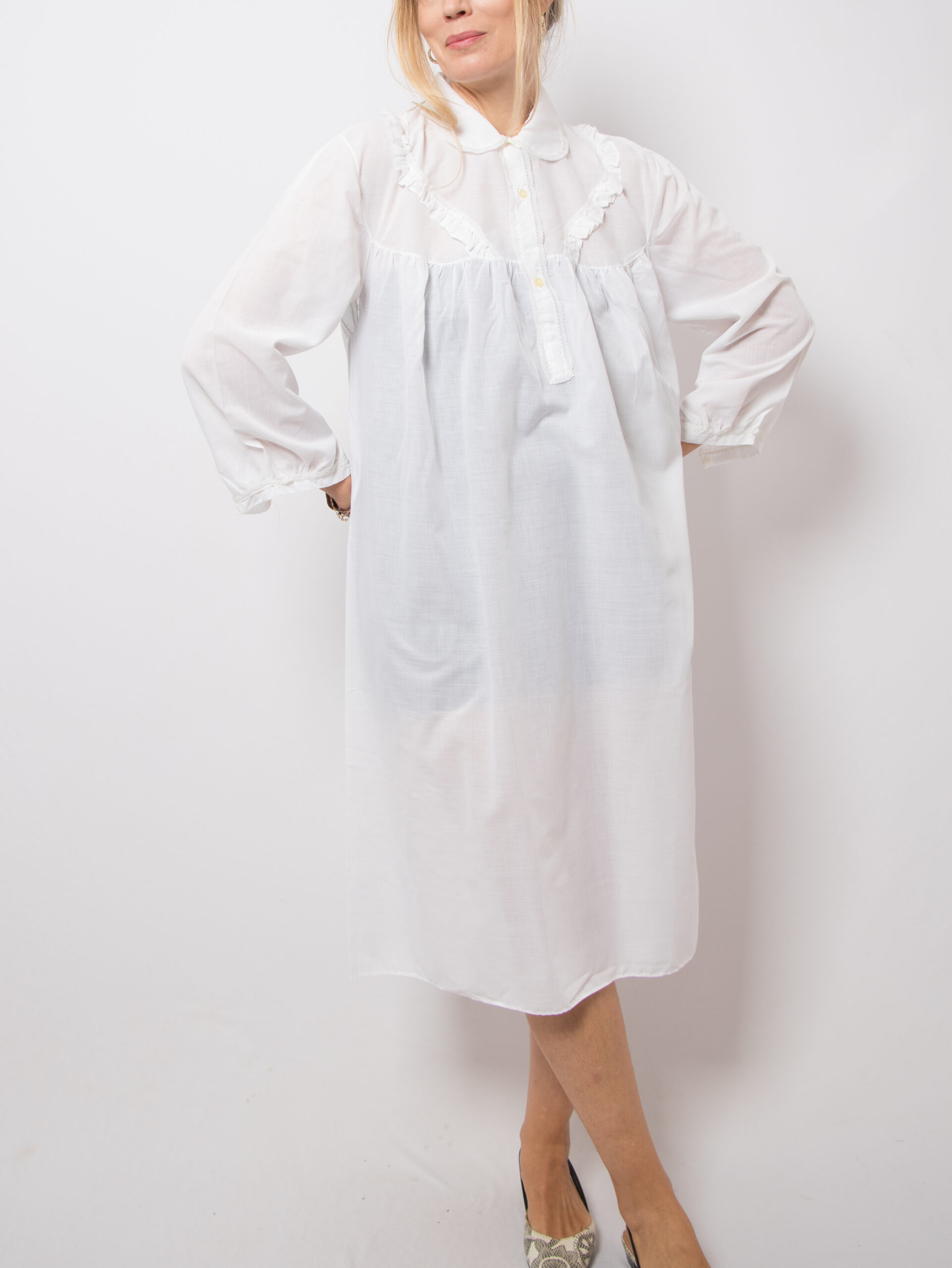 Vintage White Nightgown Victorian Inspired Vintage White Nightgown Victorian Inspired