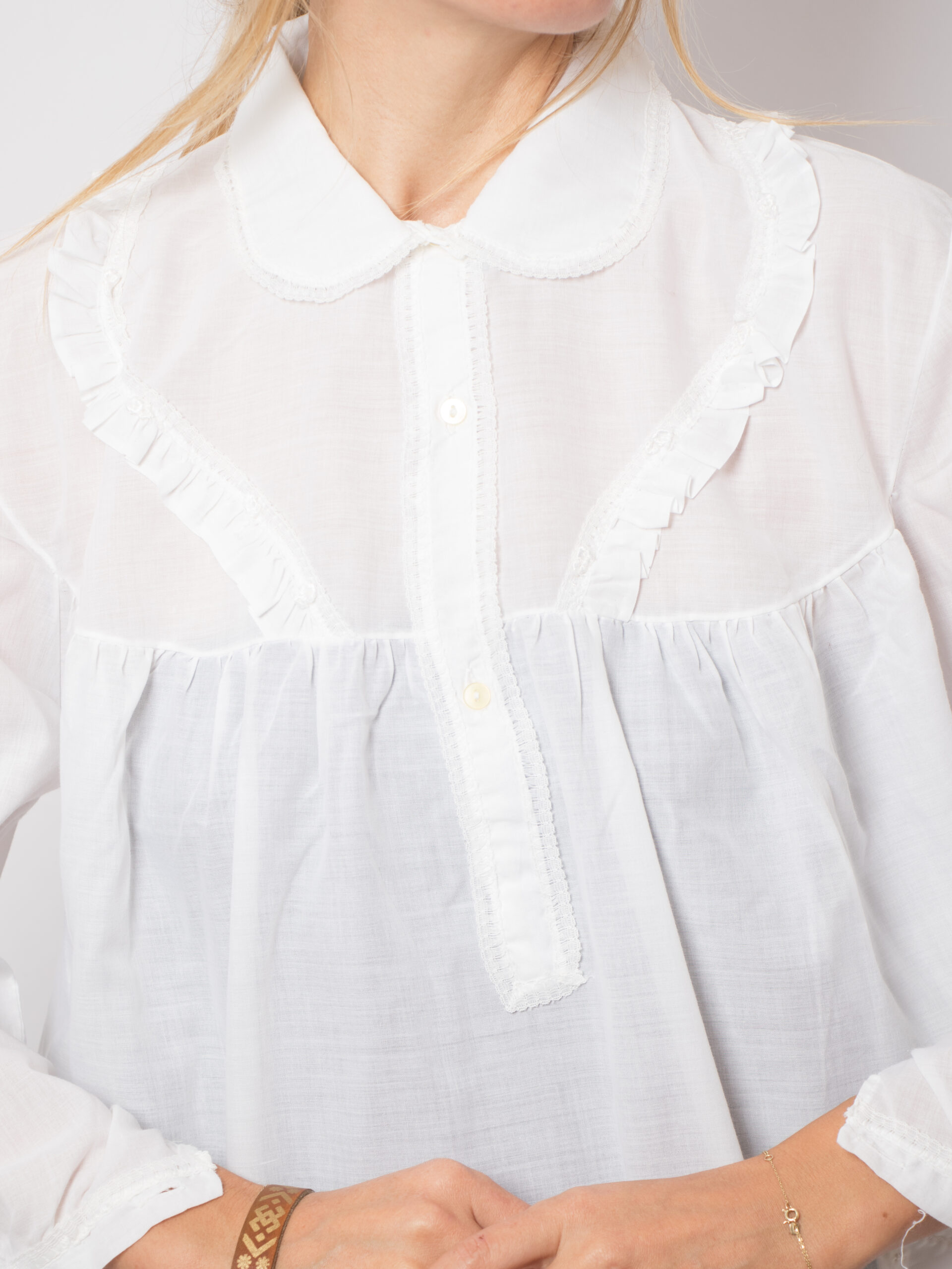 Vintage White Nightgown Victorian Inspired Vintage White Nightgown Victorian Inspired - Image 4