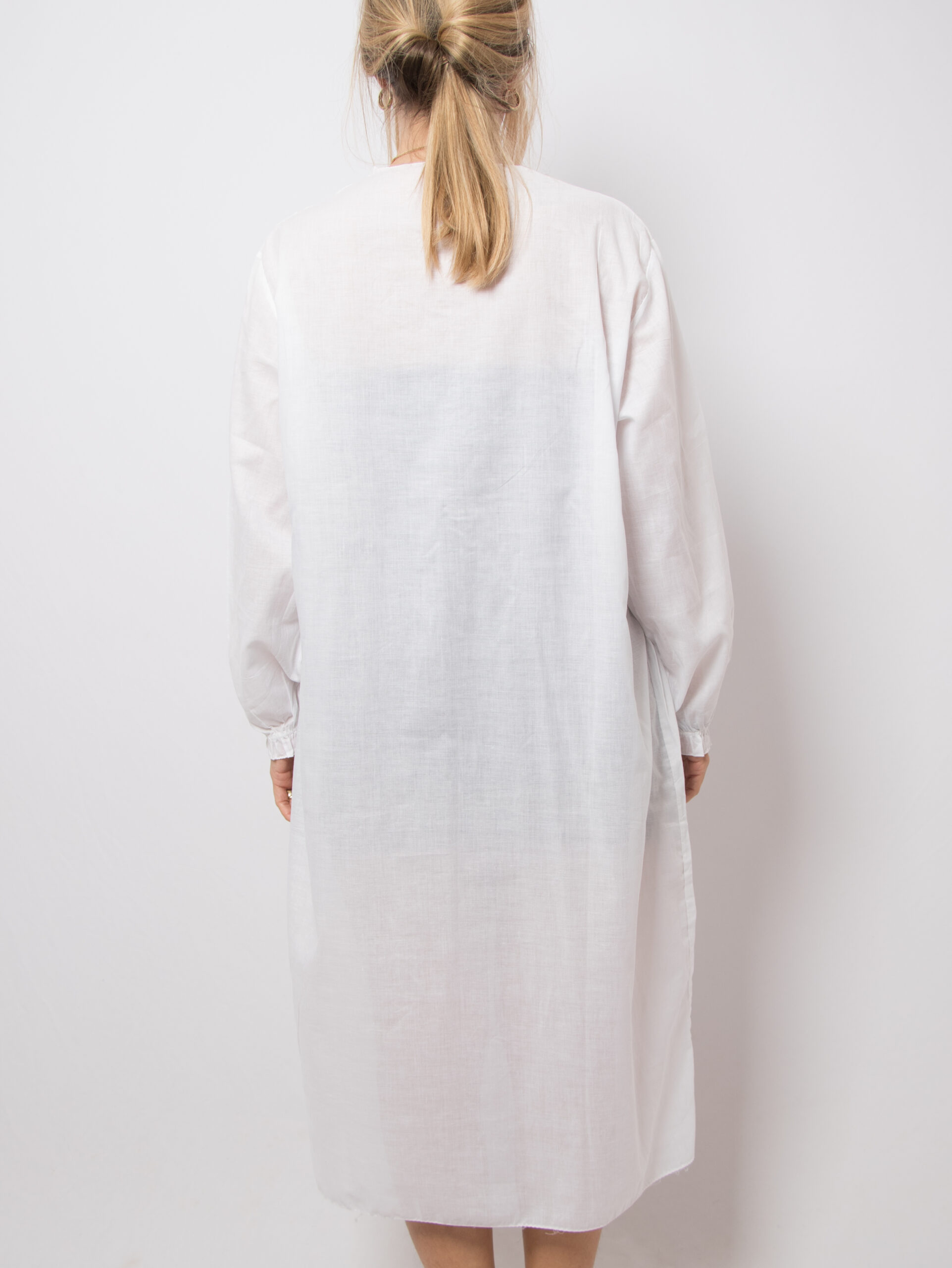 Vintage White Long Cotton Nightgown Vintage White Long Cotton Nightgown - Image 3
