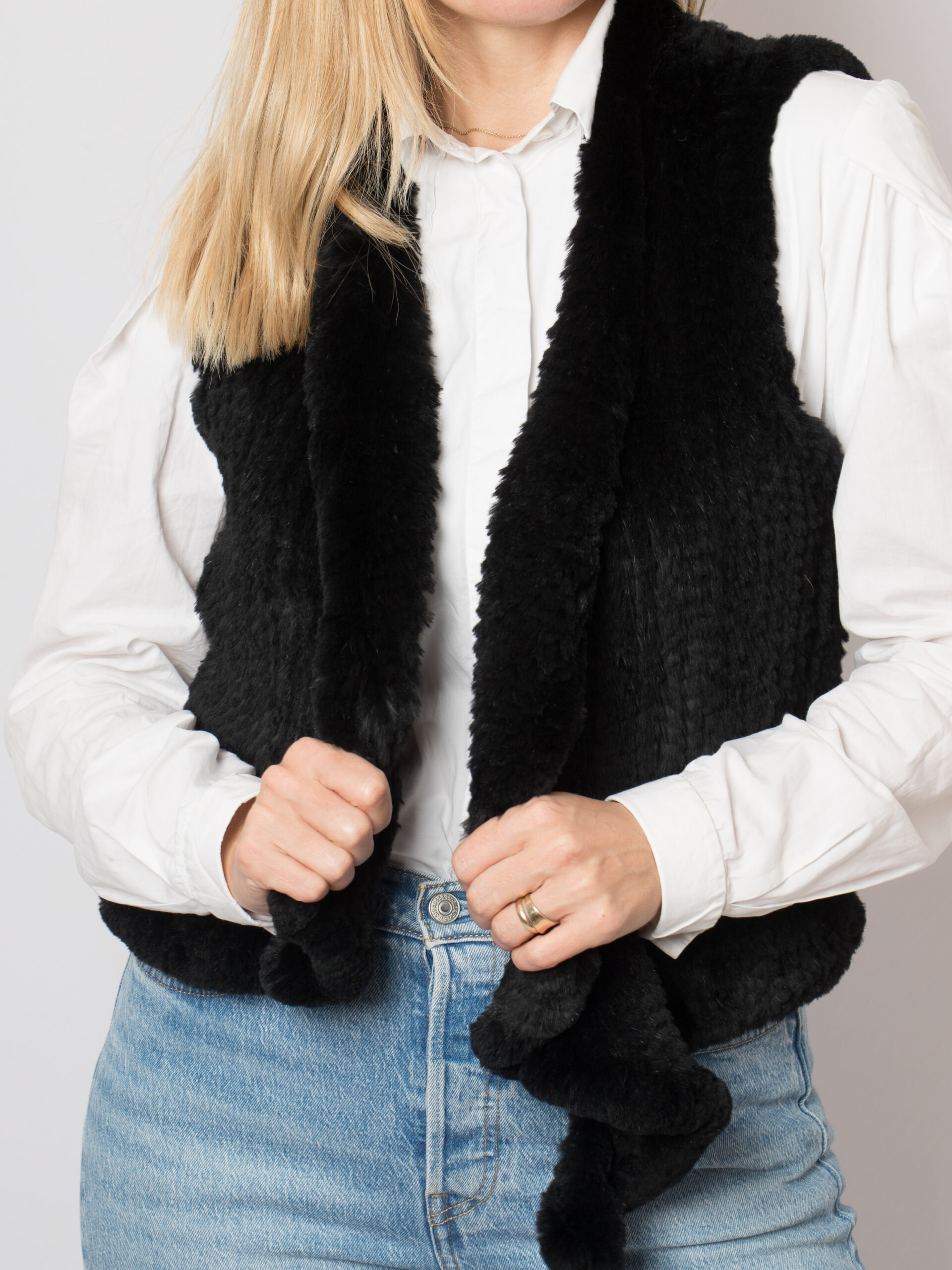 Rabbit Fur Vest Rabbit Fur Vest - Image 5