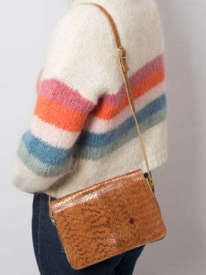 Vintage Snake Skin Shoulder Bag