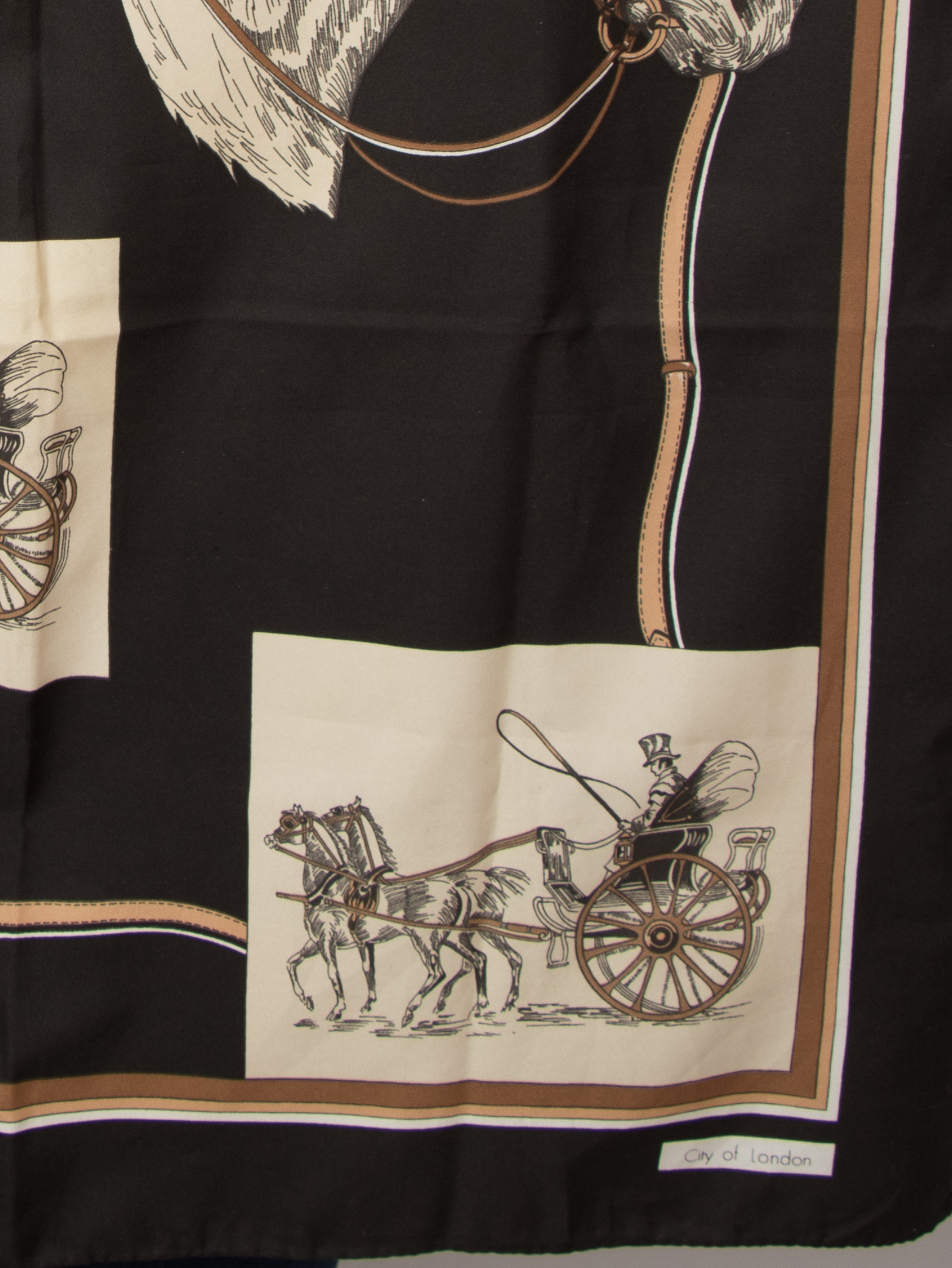 Vintage Horse Print Scarf Vintage Horse Print Scarf - Image 4