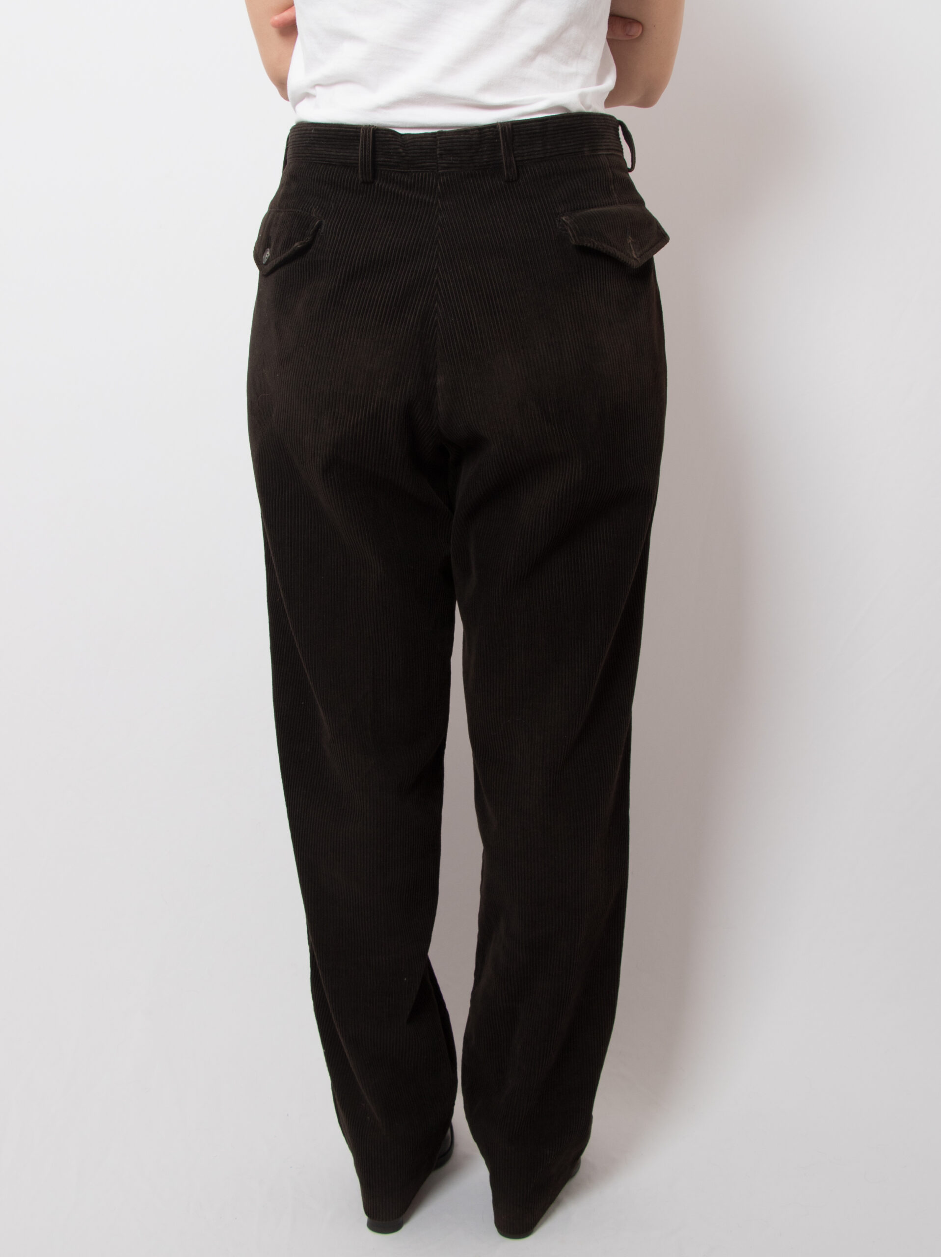 Vintage Corduroy Pleated Trousers by Corneliani Vintage Corduroy Pleated Trousers by Corneliani - Image 5