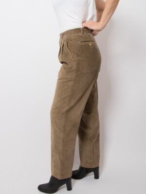 Vintage Corduroy Pleated Trousers by John Mulligan