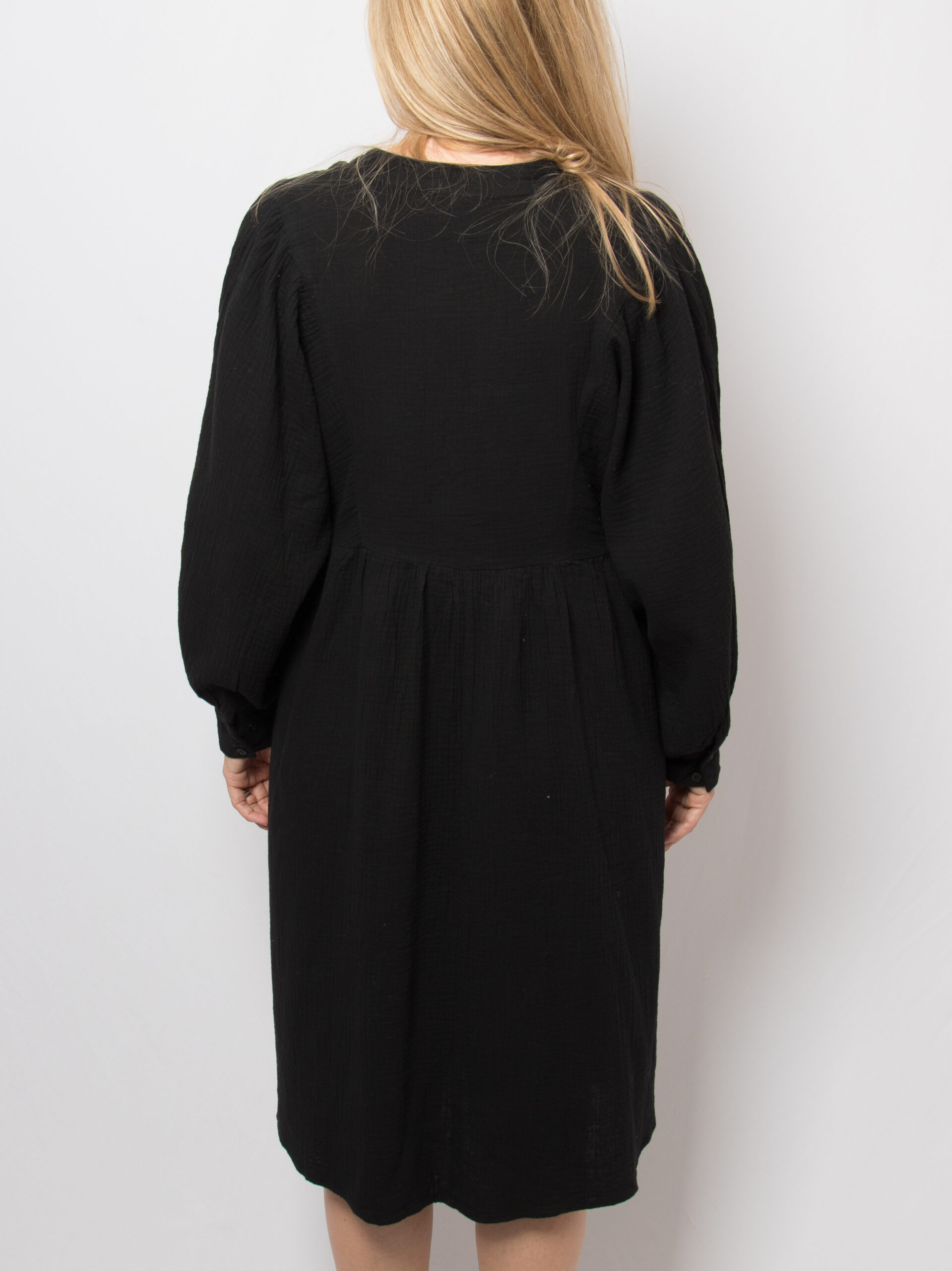 Vintage Long Balloon Sleeves Cotton Dress Vintage Long Balloon Sleeves Cotton Dress - Image 3