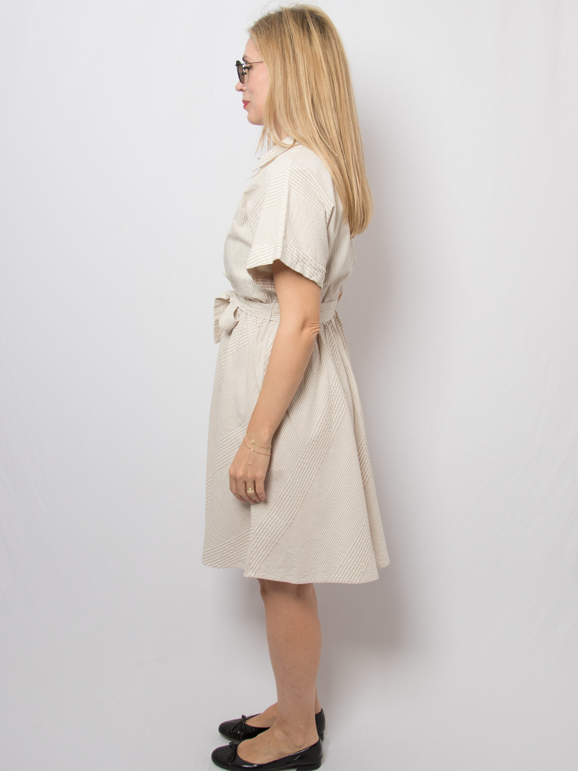 DKNY Stripped Cotton Shirt Dress DKNY Stripped Cotton Shirt Dress - Image 2