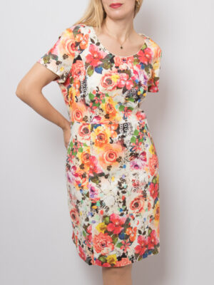 Mark Aurel Floral Fitted Dress
