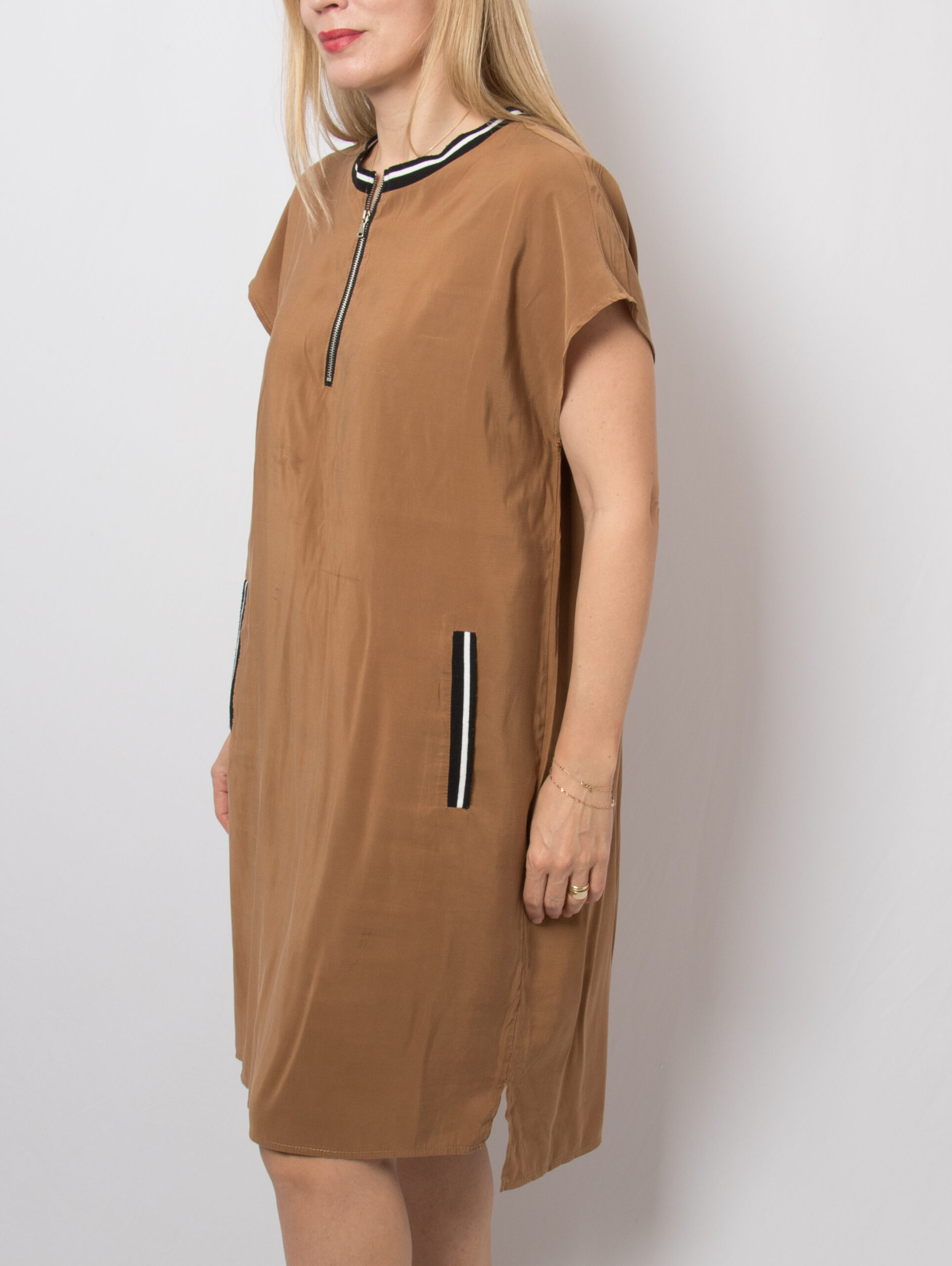 Constanze von Arlberg Brown Viscose Dress Constanze von Arlberg Brown Viscose Dress - Image 3