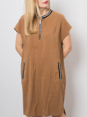 Constanze von Arlberg Brown Viscose Dress