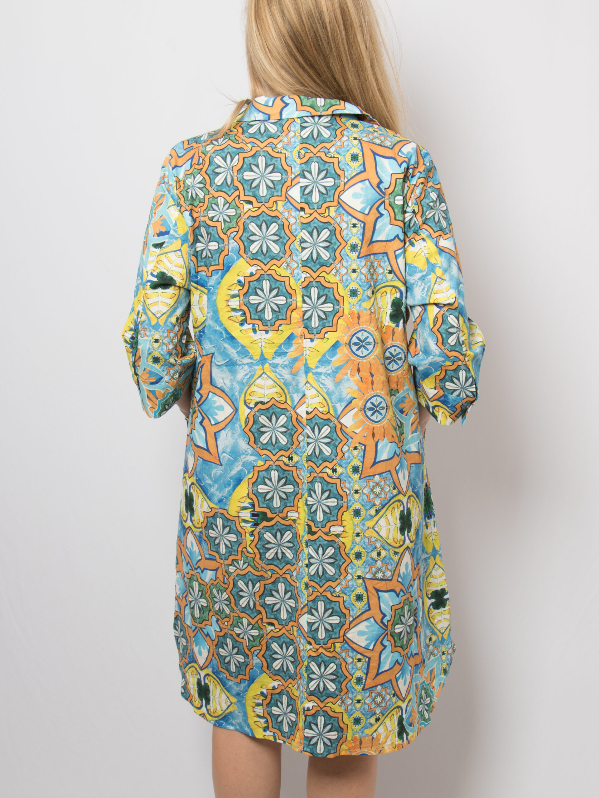 Vera Mont Robe Légère Vintage Cotton Shirt Dress Vera Mont Robe Légère Vintage Cotton Shirt Dress - Image 5