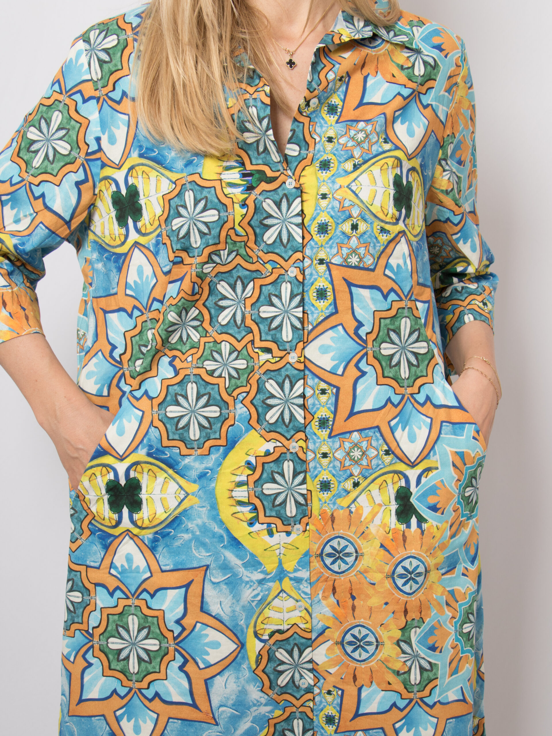 Vera Mont Robe Légère Vintage Cotton Shirt Dress Vera Mont Robe Légère Vintage Cotton Shirt Dress