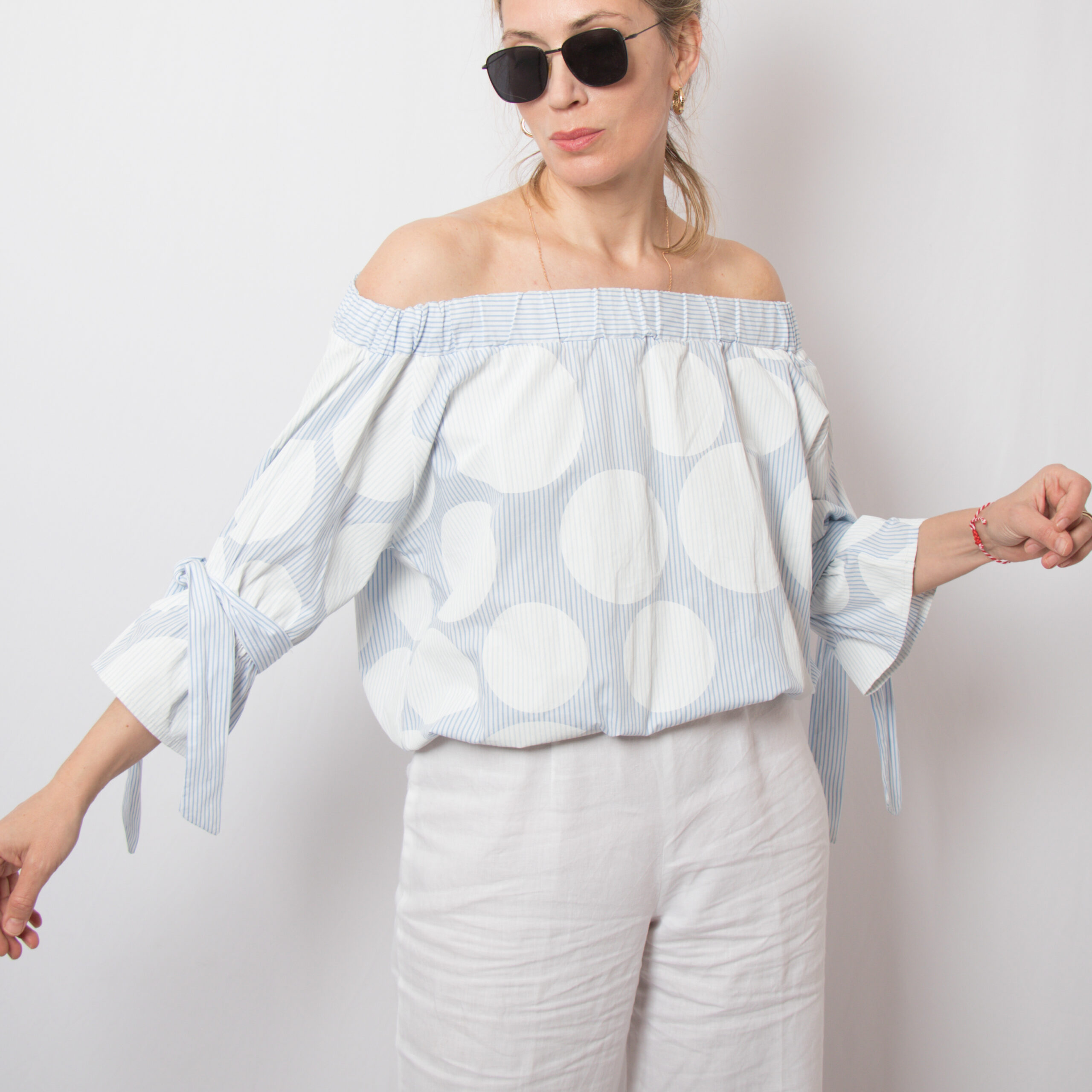 Vintage Italian Off Shoulder Top Vintage Italian Off Shoulder Top - Image 6