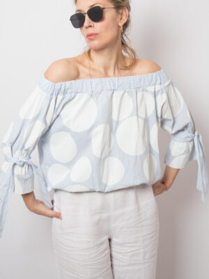 Vintage Italian Off Shoulder Top