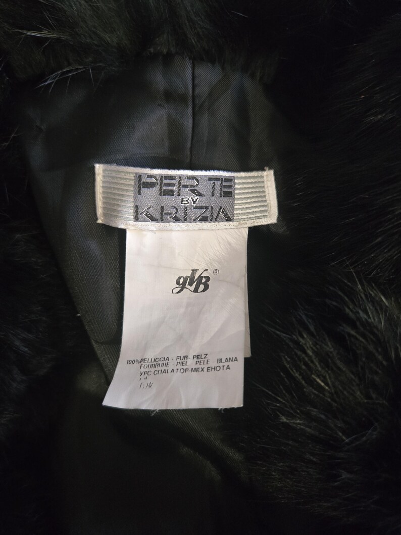 Vintage Black Rabbit Fur Capelet Vintage Black Rabbit Fur Capelet - Image 5