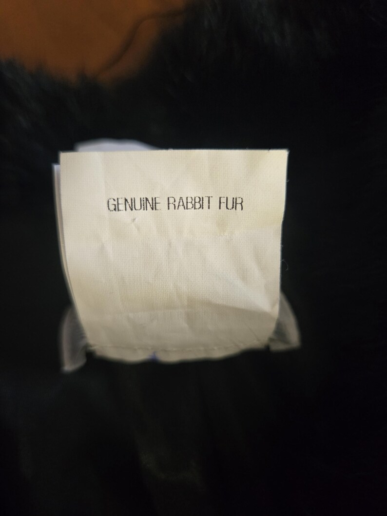 Vintage Black Rabbit Fur Capelet Vintage Black Rabbit Fur Capelet - Image 6