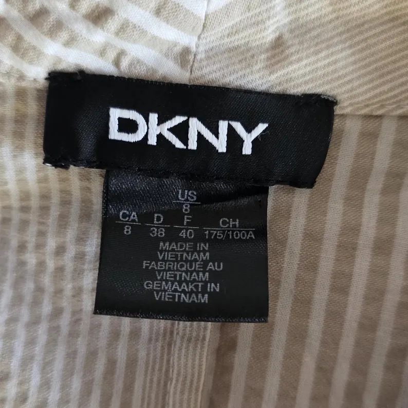 DKNY Stripped Cotton Shirt Dress DKNY Stripped Cotton Shirt Dress - Image 6
