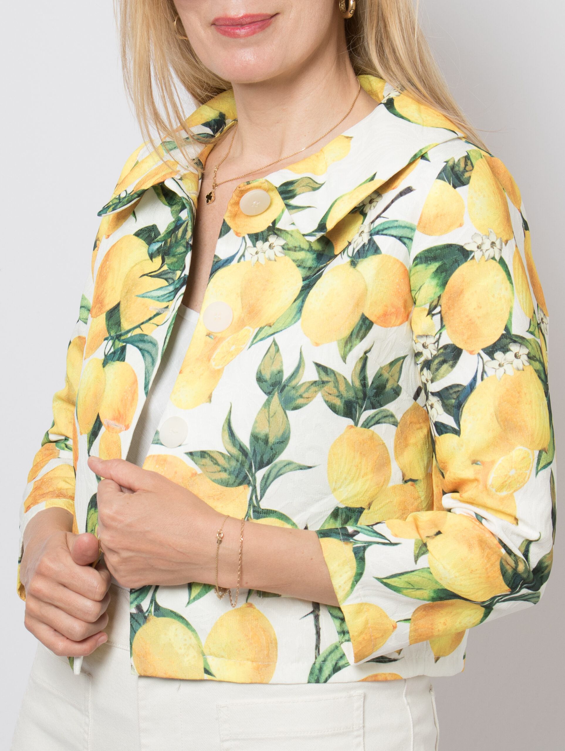 Vintage Lemon Jacket Cropped Vintage Lemon Jacket Cropped - Image 2
