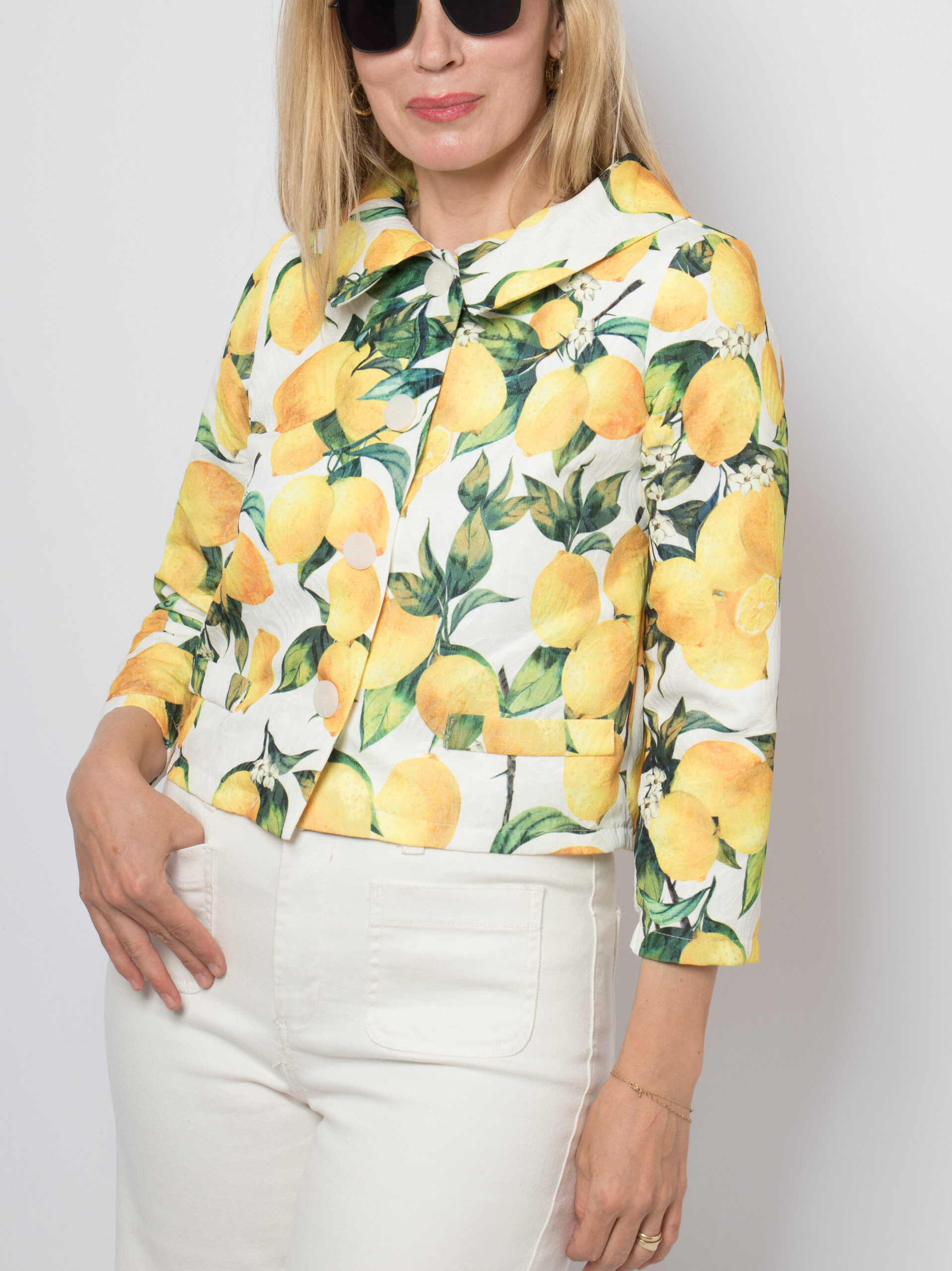 Vintage Lemon Jacket Cropped Vintage Lemon Jacket Cropped - Image 5