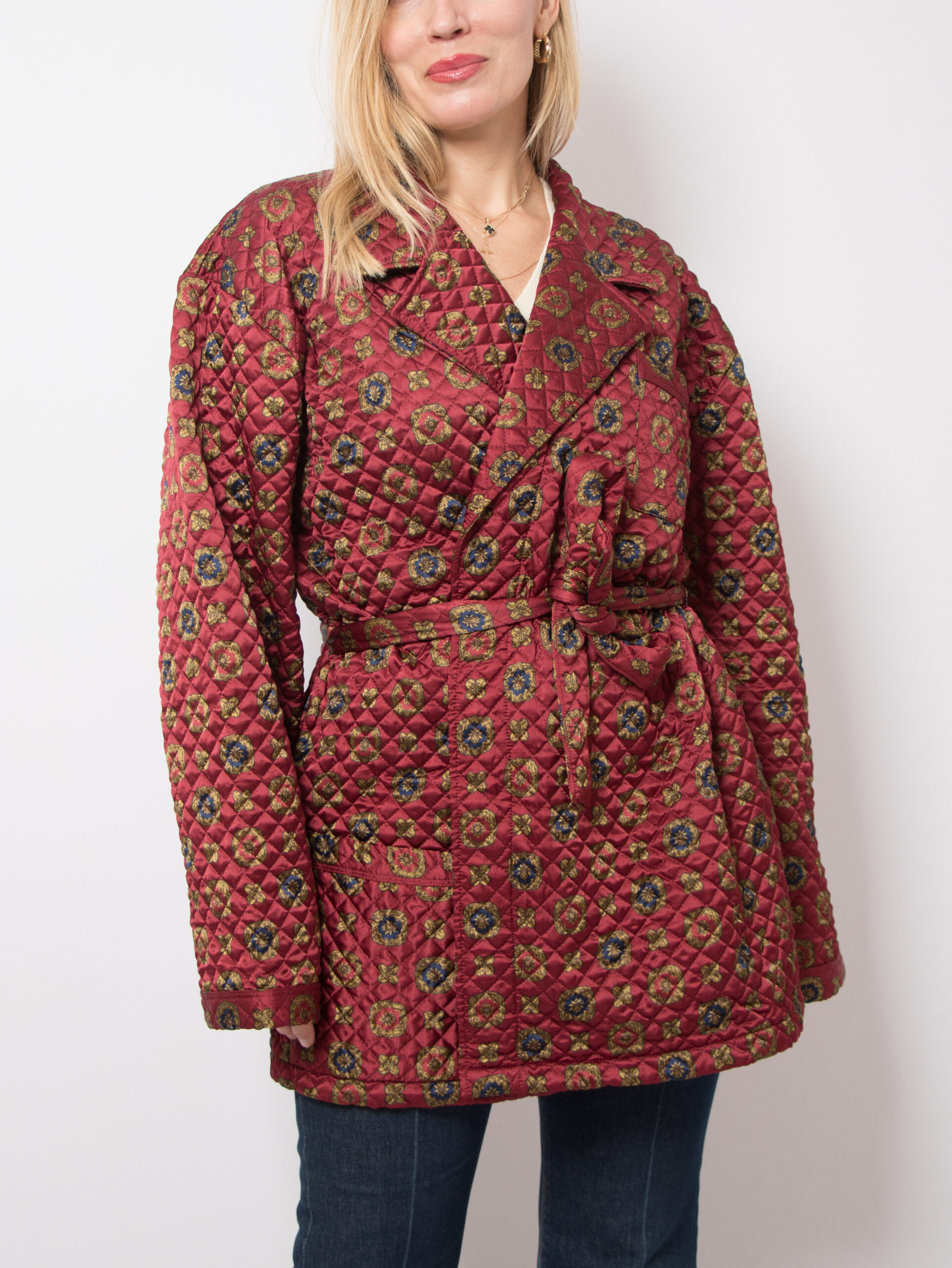 Vintage Quilted Smoking Jacket Vintage Quilted Smoking Jacket - Image 3