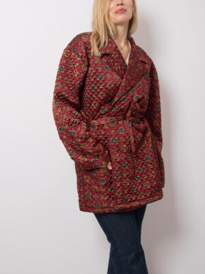 Vintage Quilted Smoking Jacket