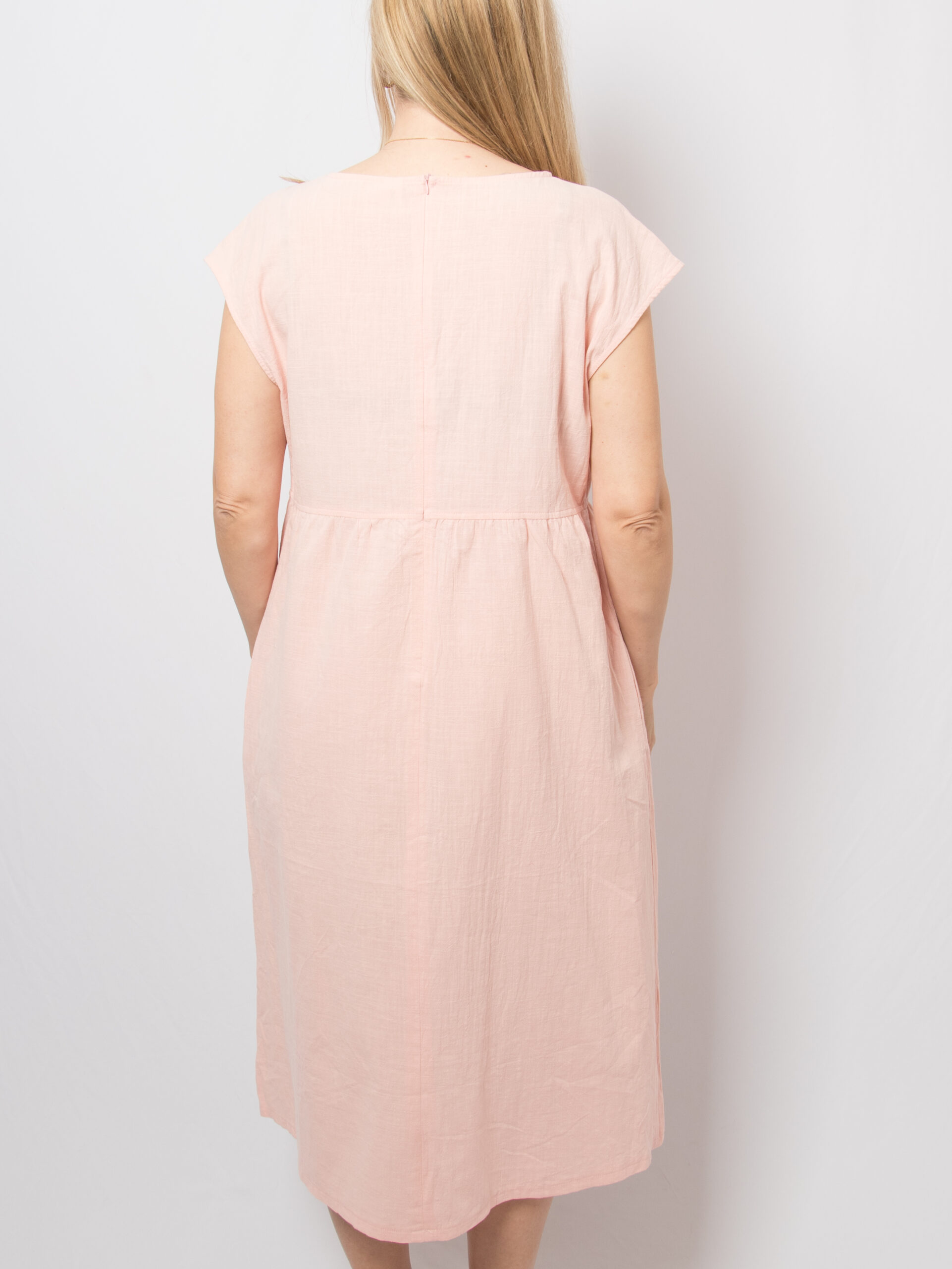 Vintage Peach Cotton Sundress Midi Vintage Peach Cotton Sundress Midi - Image 3