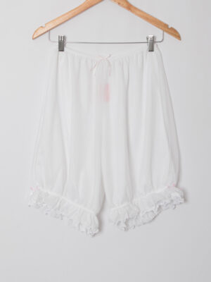 Regalo di Yumiko White Nylon Bloomers