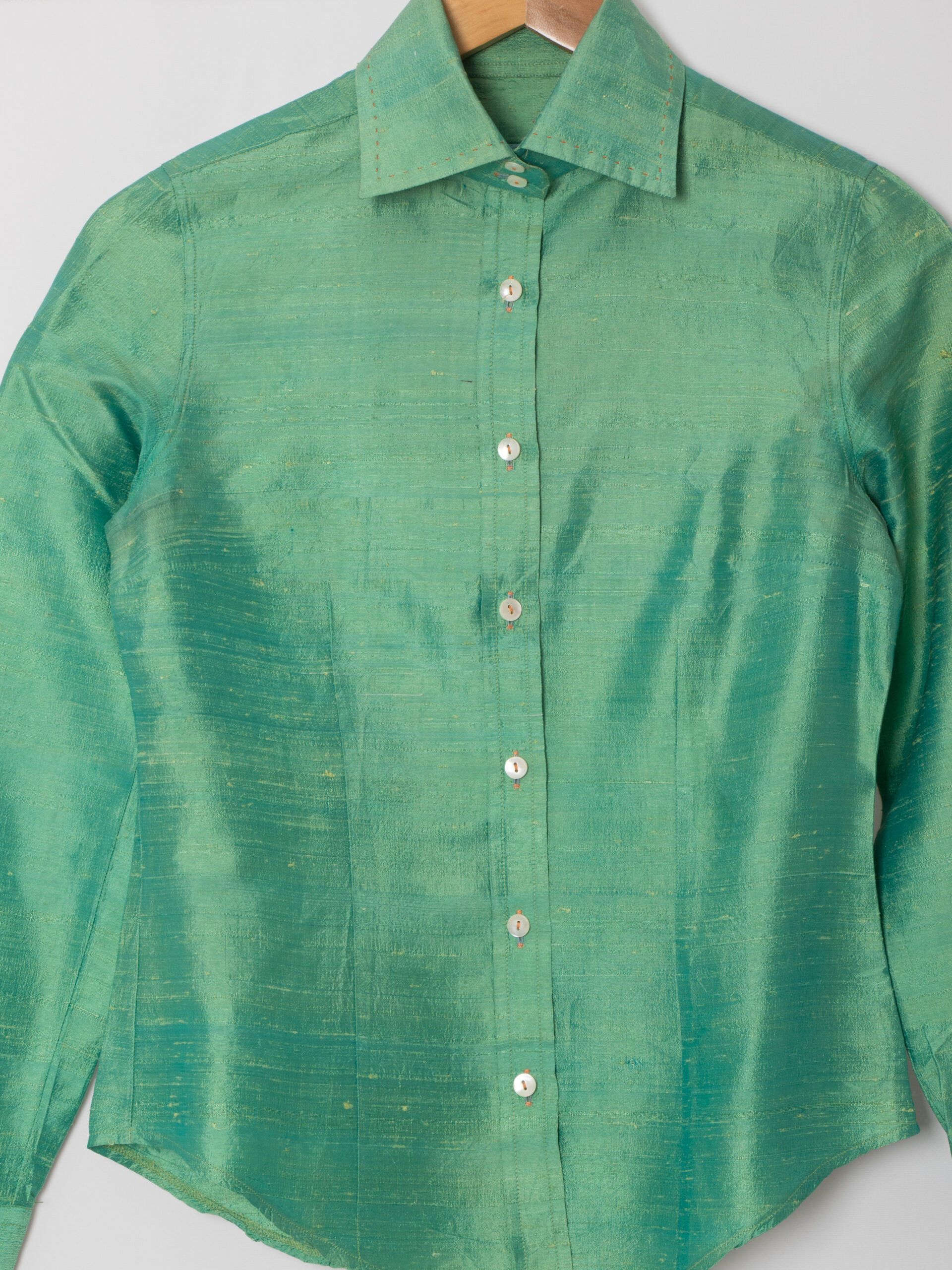 Guglielminotti Milano Dupioni Silk Blouse Guglielminotti Milano Dupioni Silk Blouse - Image 2