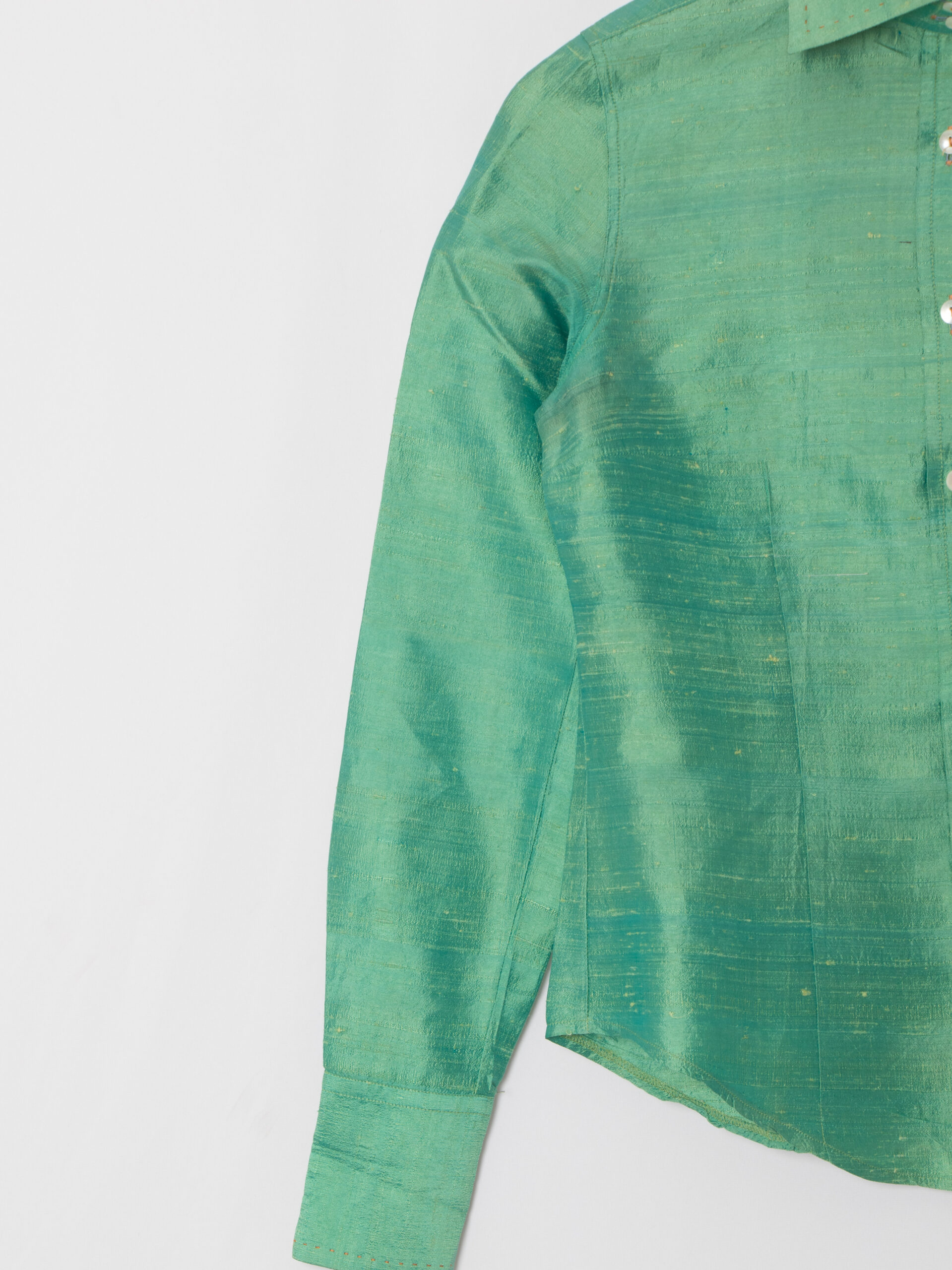 Guglielminotti Milano Dupioni Silk Blouse Guglielminotti Milano Dupioni Silk Blouse - Image 3