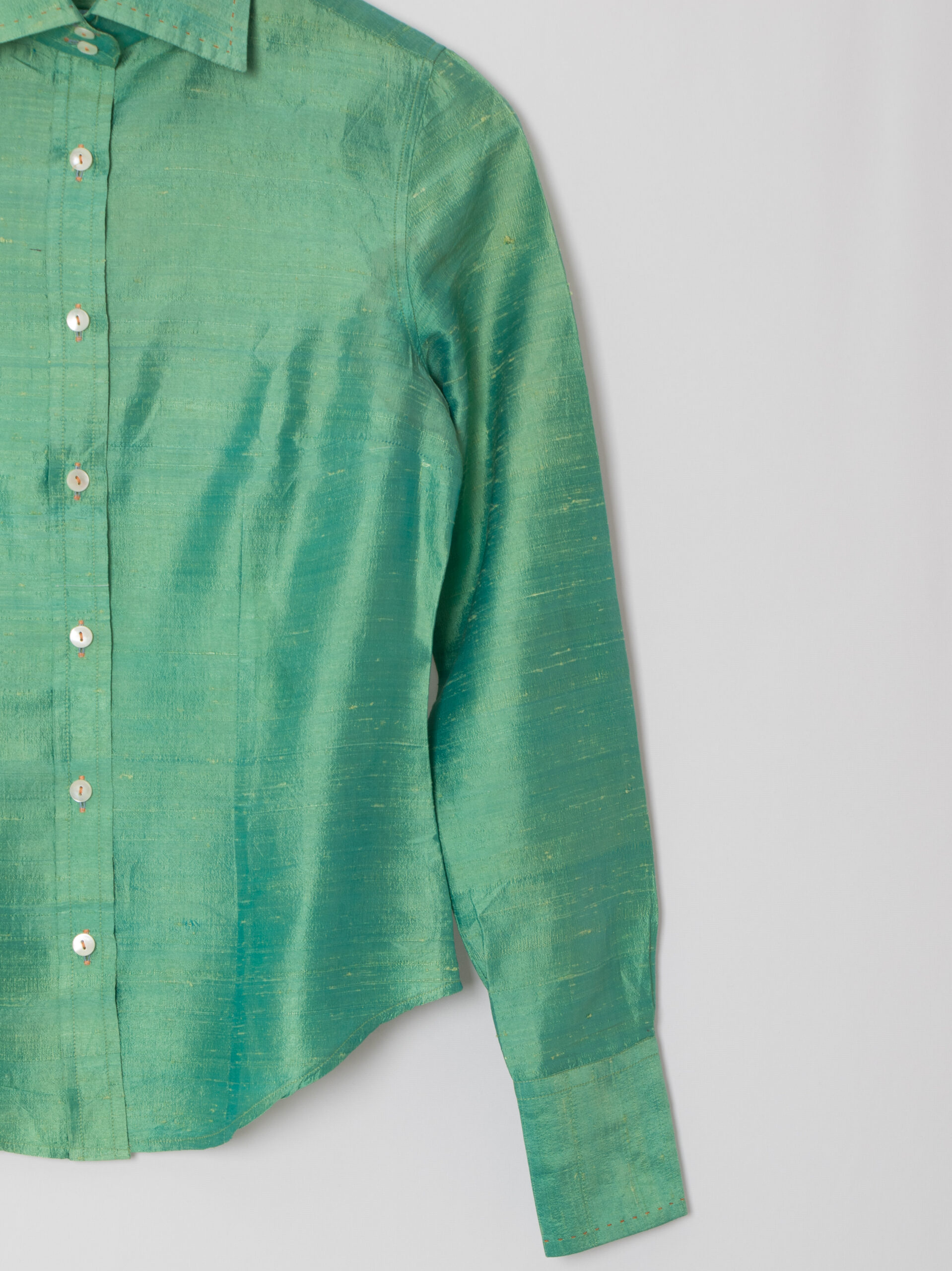 Guglielminotti Milano Dupioni Silk Blouse Guglielminotti Milano Dupioni Silk Blouse - Image 4