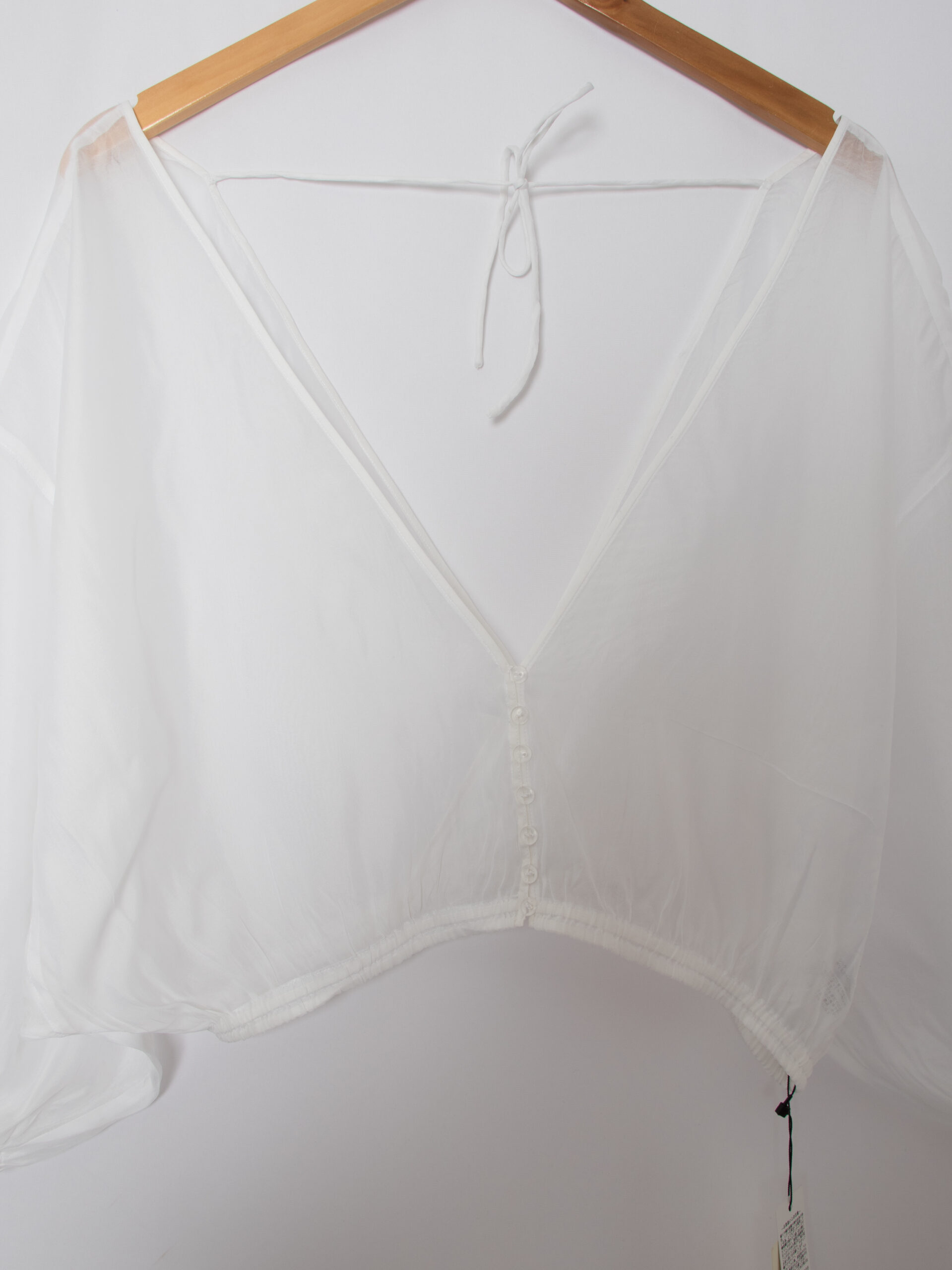 DES PRES Silk Blend Sheer Bolero Ballon Sleeves DES PRES Silk Blend Sheer Bolero Ballon Sleeves - Image 13