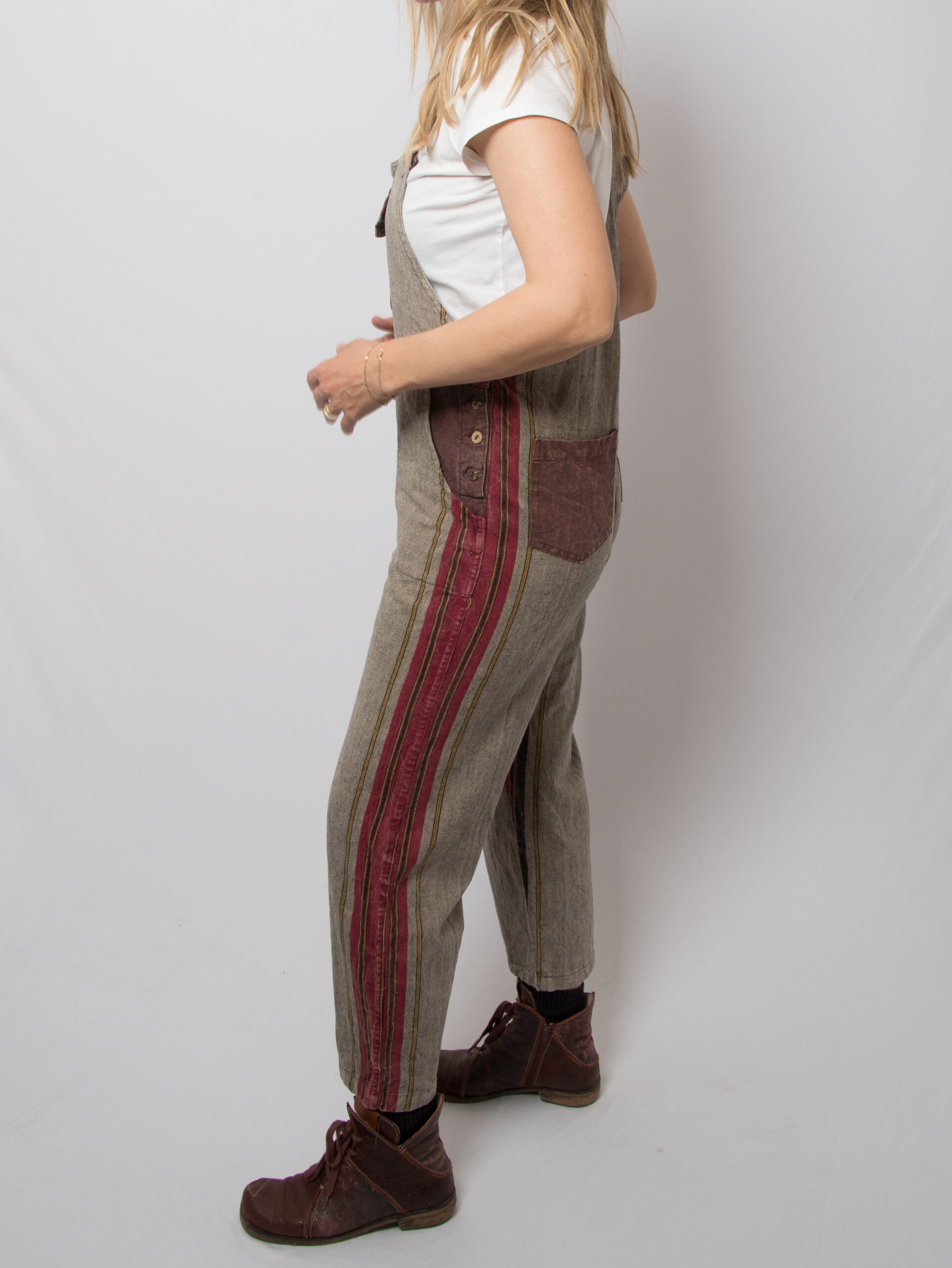 Vintage Patchwork Dungarees Overall Vintage Patchwork Dungarees Overall - Image 2