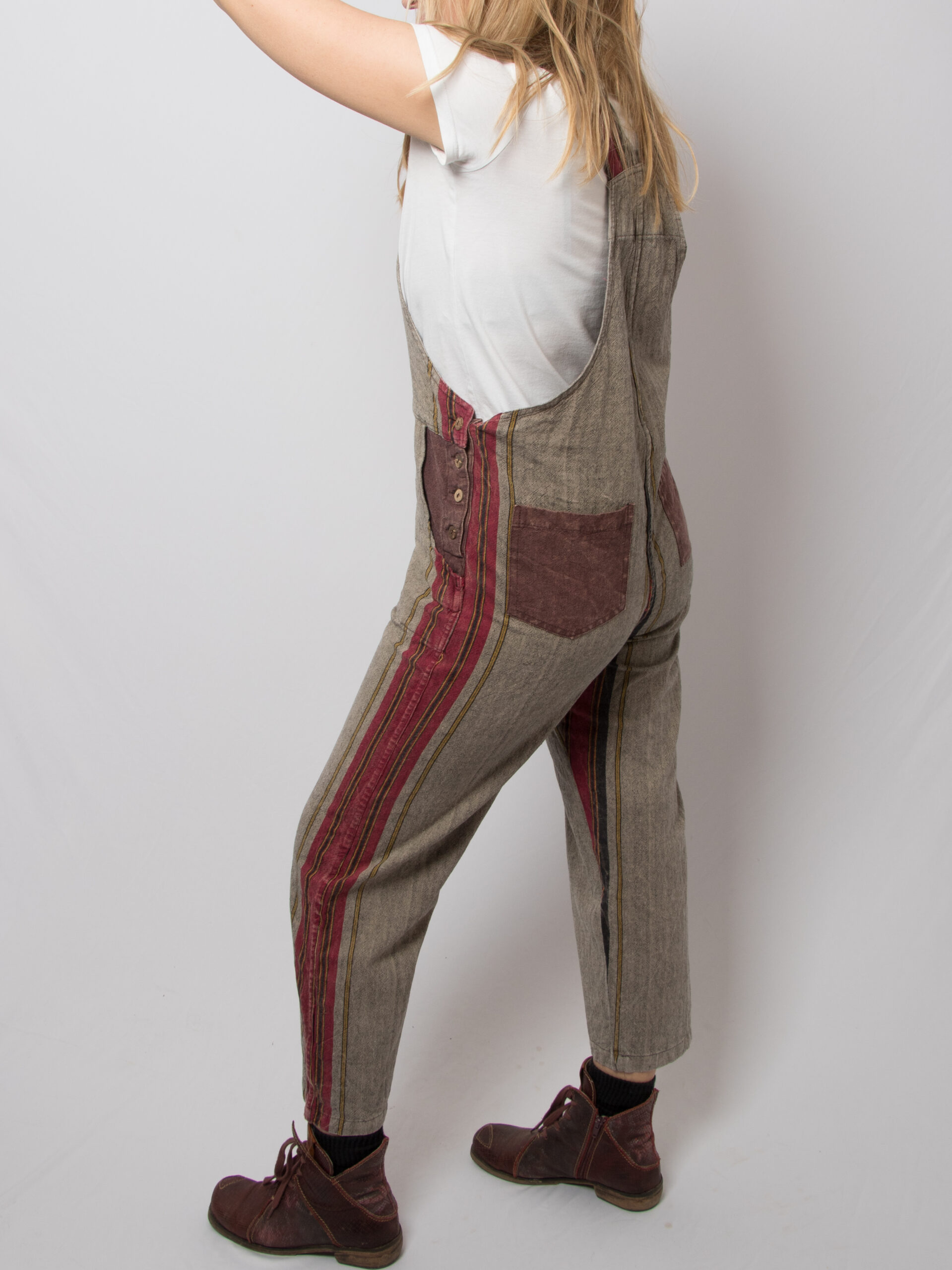 Vintage Patchwork Dungarees Overall Vintage Patchwork Dungarees Overall - Image 3