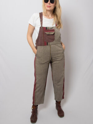 Vintage Patchwork Dungarees Overall