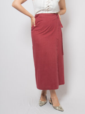 Vintage Maxi Wrap Around Skirt
