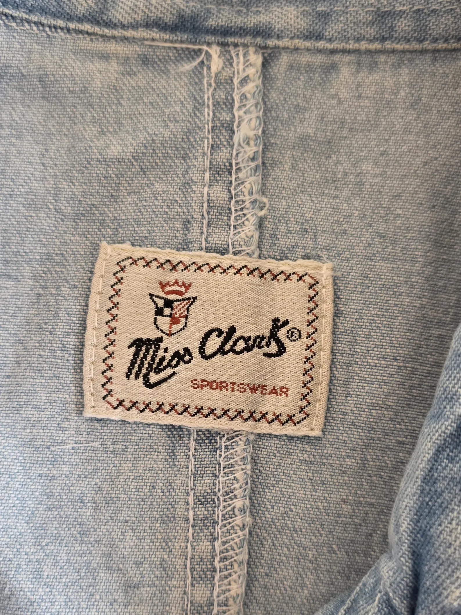 90s Sleeveless Denim Button Down Shirt 90s Sleeveless Denim Button Down Shirt - Image 5