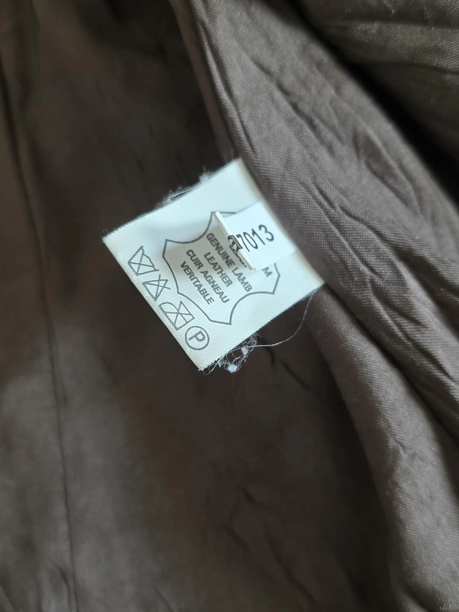 BIBA Brown Leather Jacket Military Style BIBA Brown Leather Jacket Military Style - Image 9