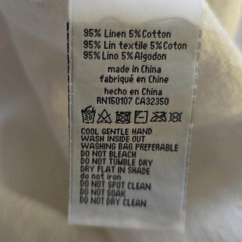 Vintage White Linen Slip Dress Vintage White Linen Slip Dress - Image 5