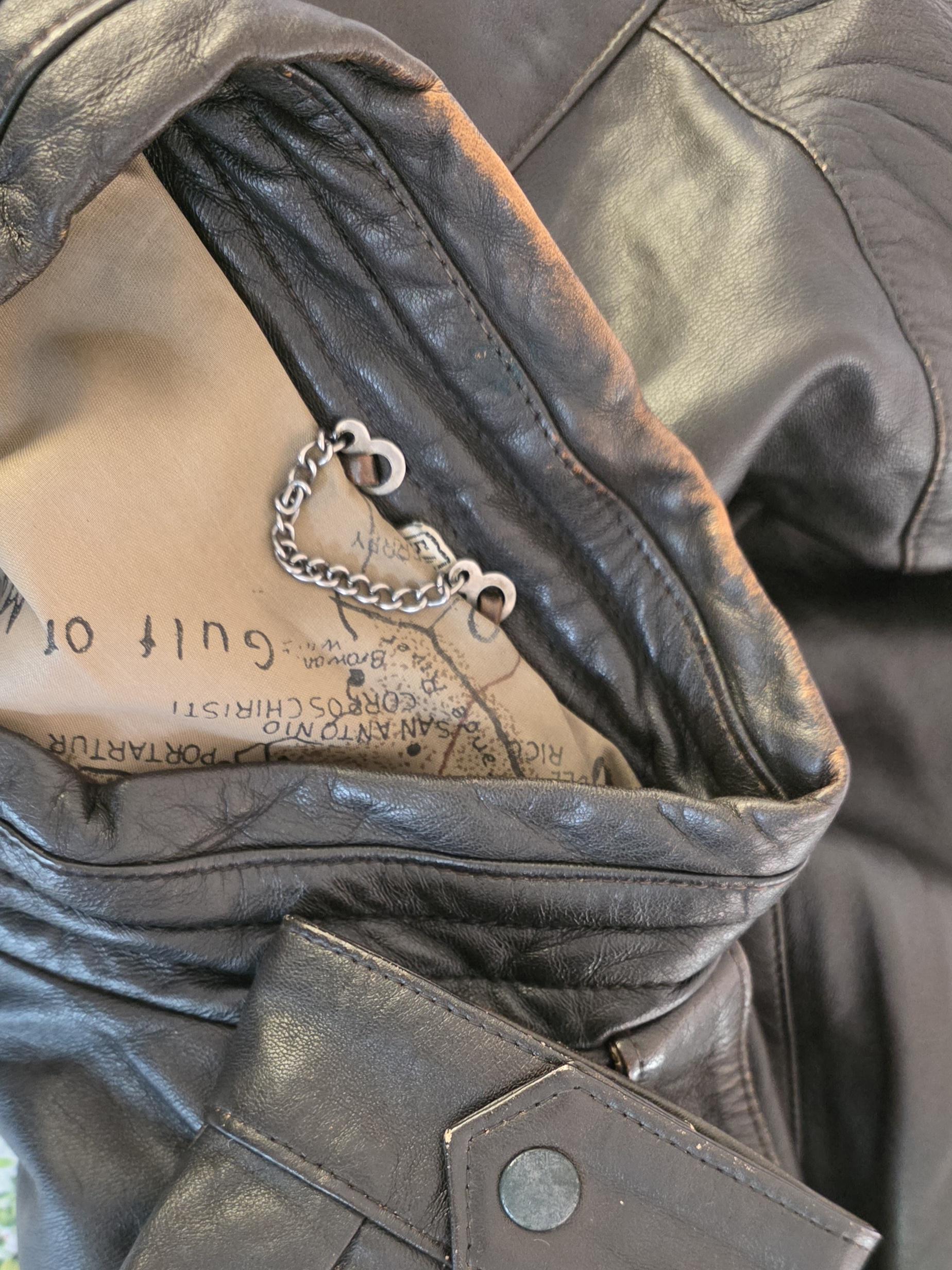 90s Brown Leather Bomber Jacket 90s Brown Leather Bomber Jacket - Image 8