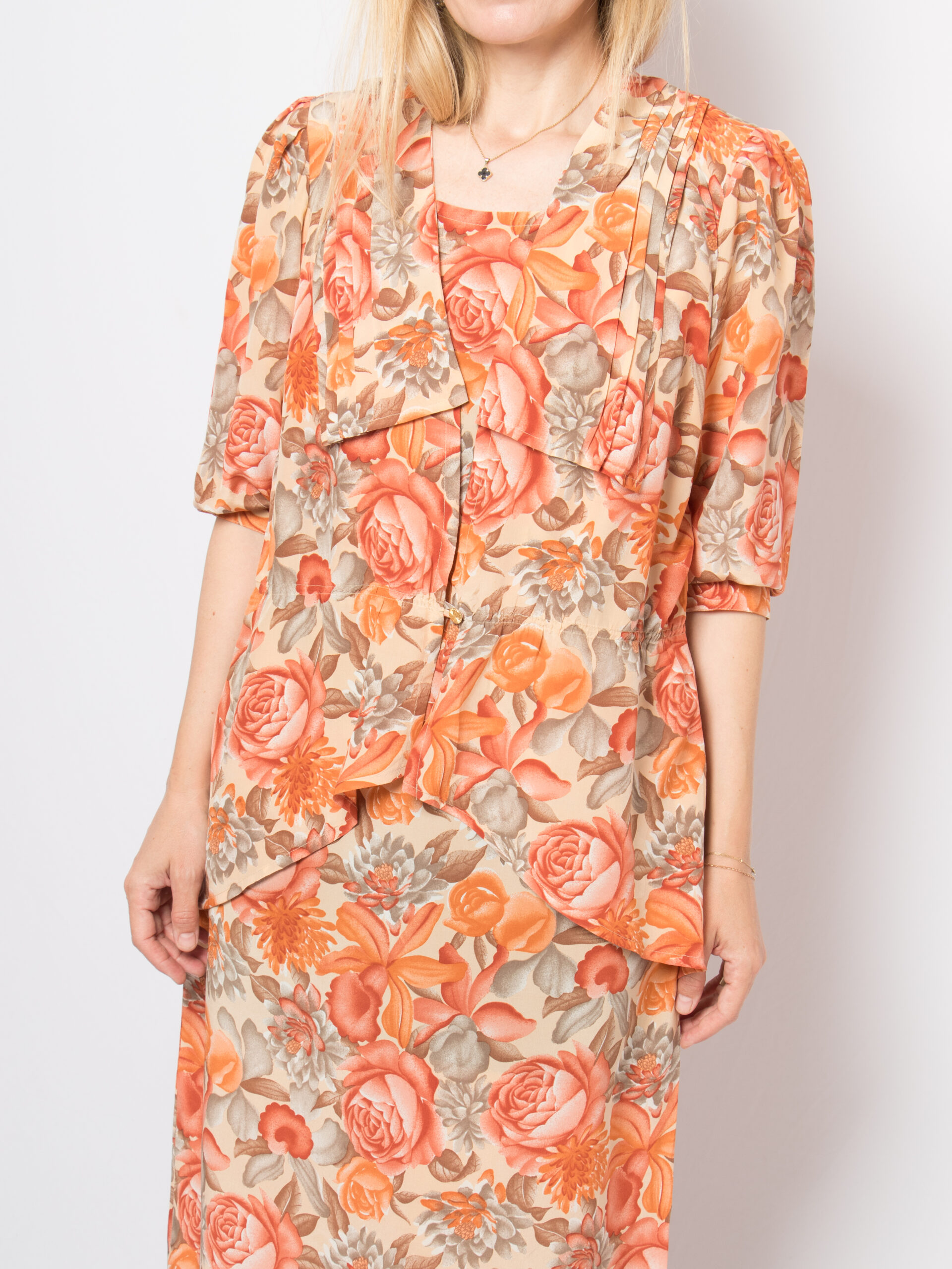Gabriella Medici Vintage Floral Silk Dress Gabriella Medici Vintage Floral Silk Dress - Image 5